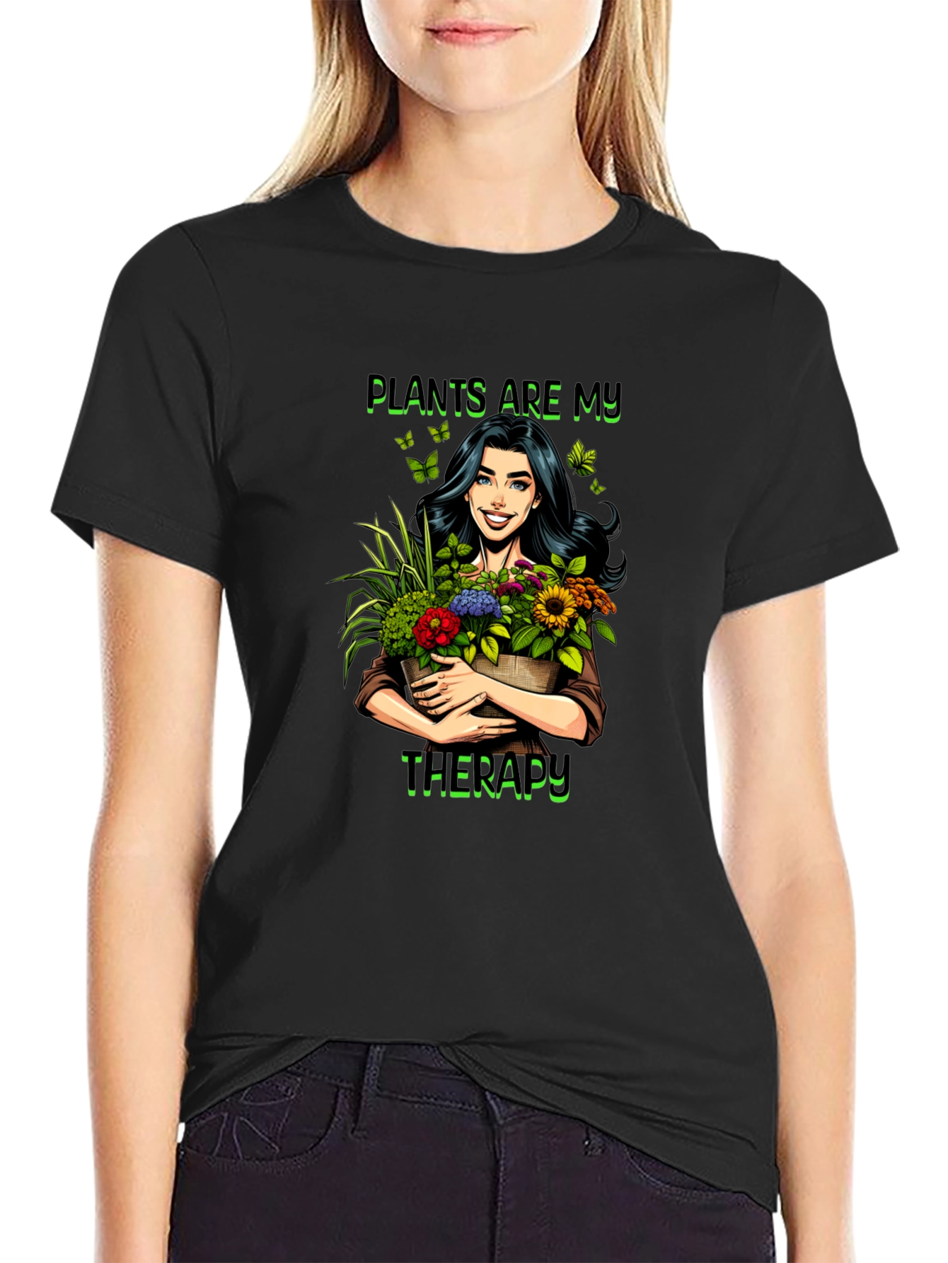 Plants Are My Therapy T-Shirt - 2