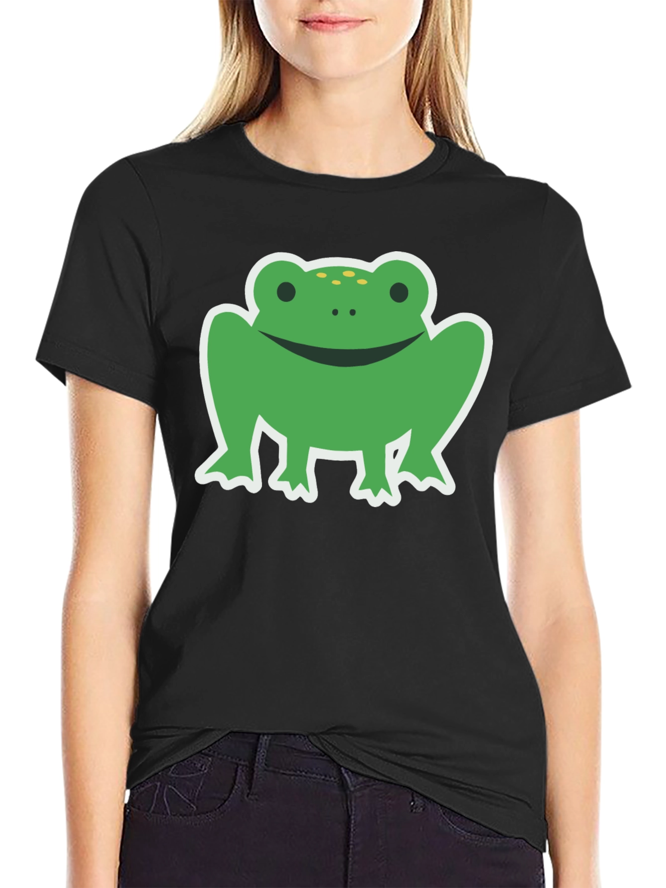 Black Frog Graphic Black T-Shirt view 2