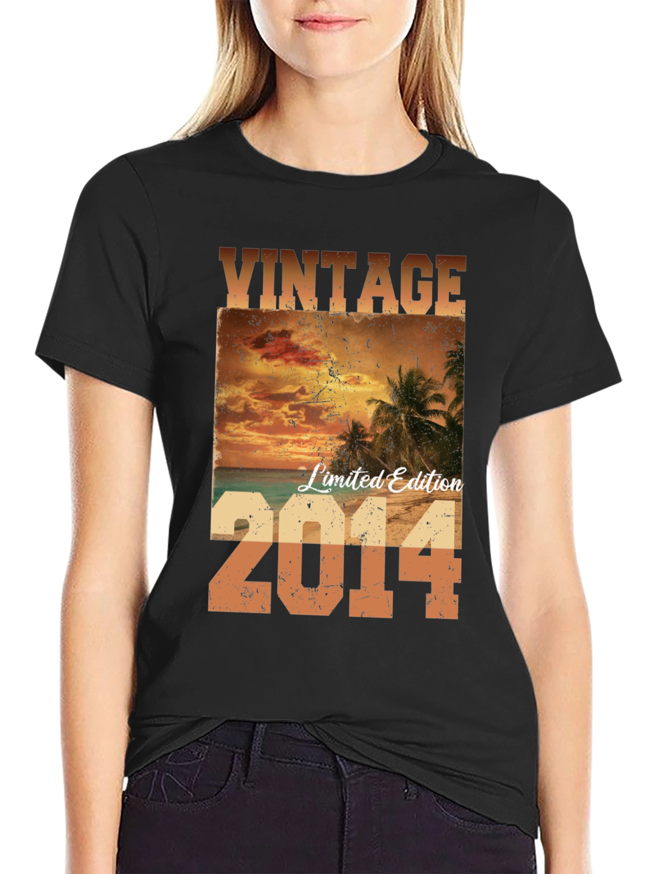 Black Vintage Limited Edition 2014 Graphic Tee view 2