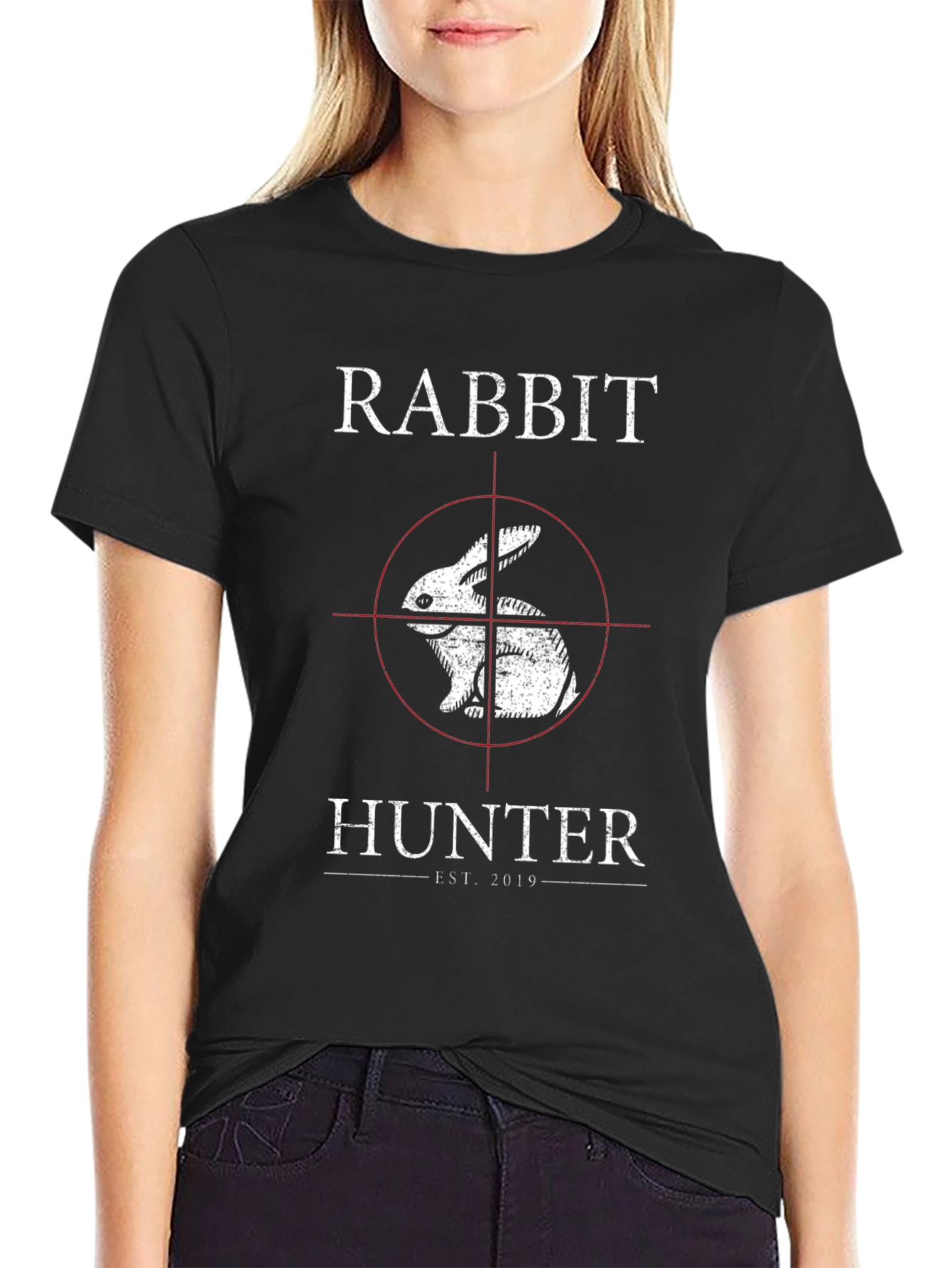 Black Rabbit Hunter T-Shirt - Est. 2019 view 2