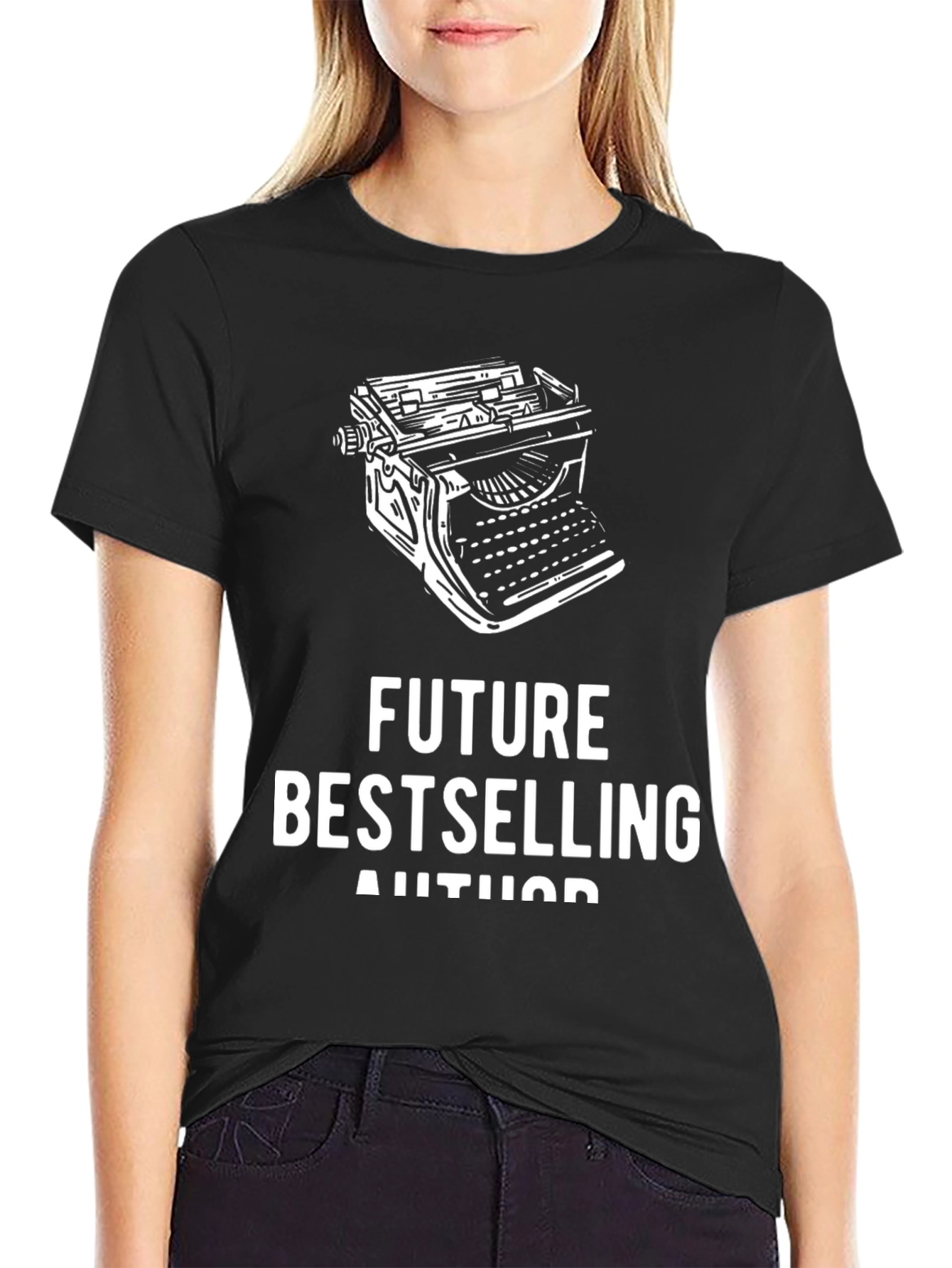 Black Future Bestselling Author T-Shirt - Writer Gift view 2