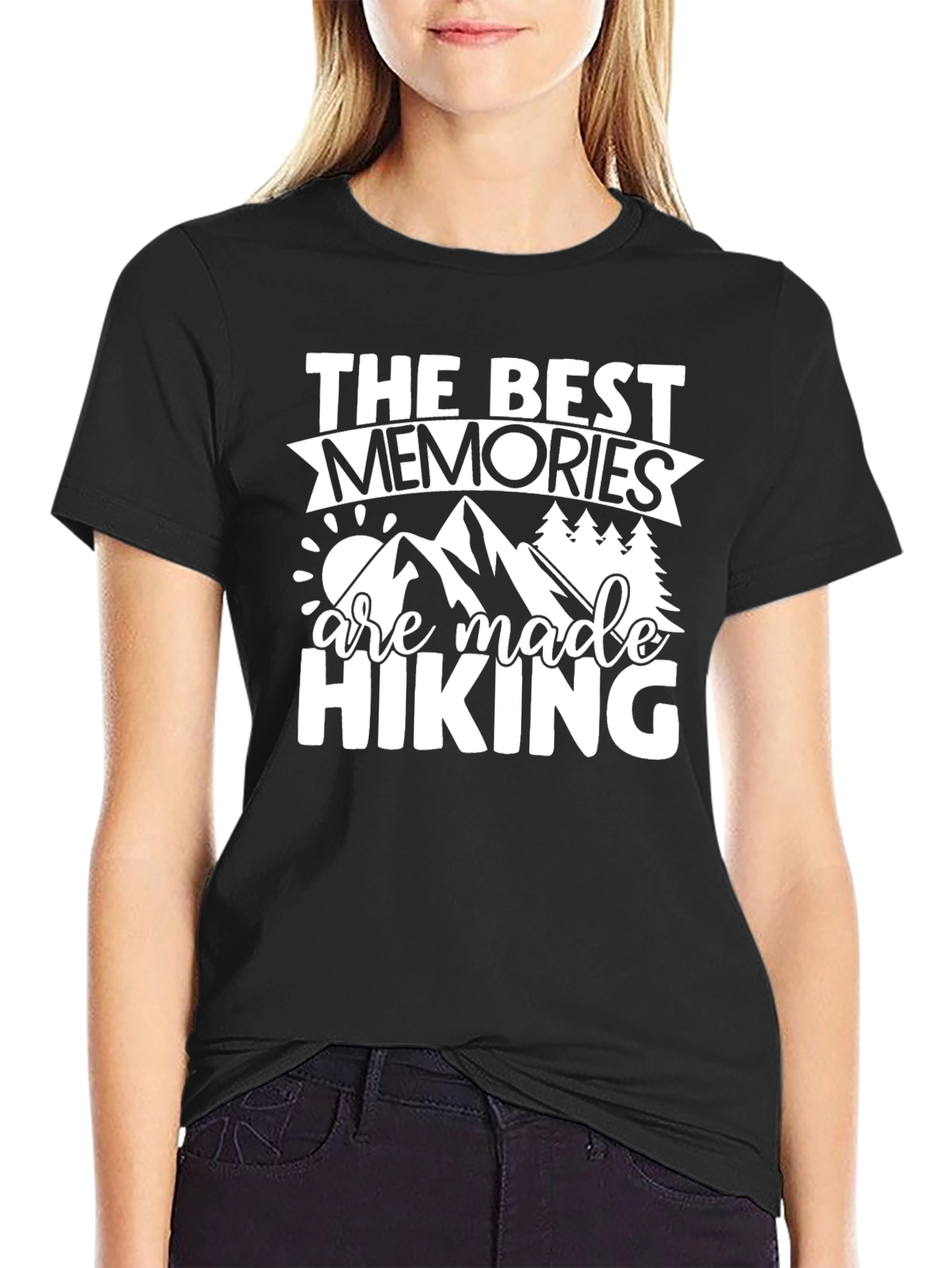 Black Hiking Memories Graphic Tee view 2