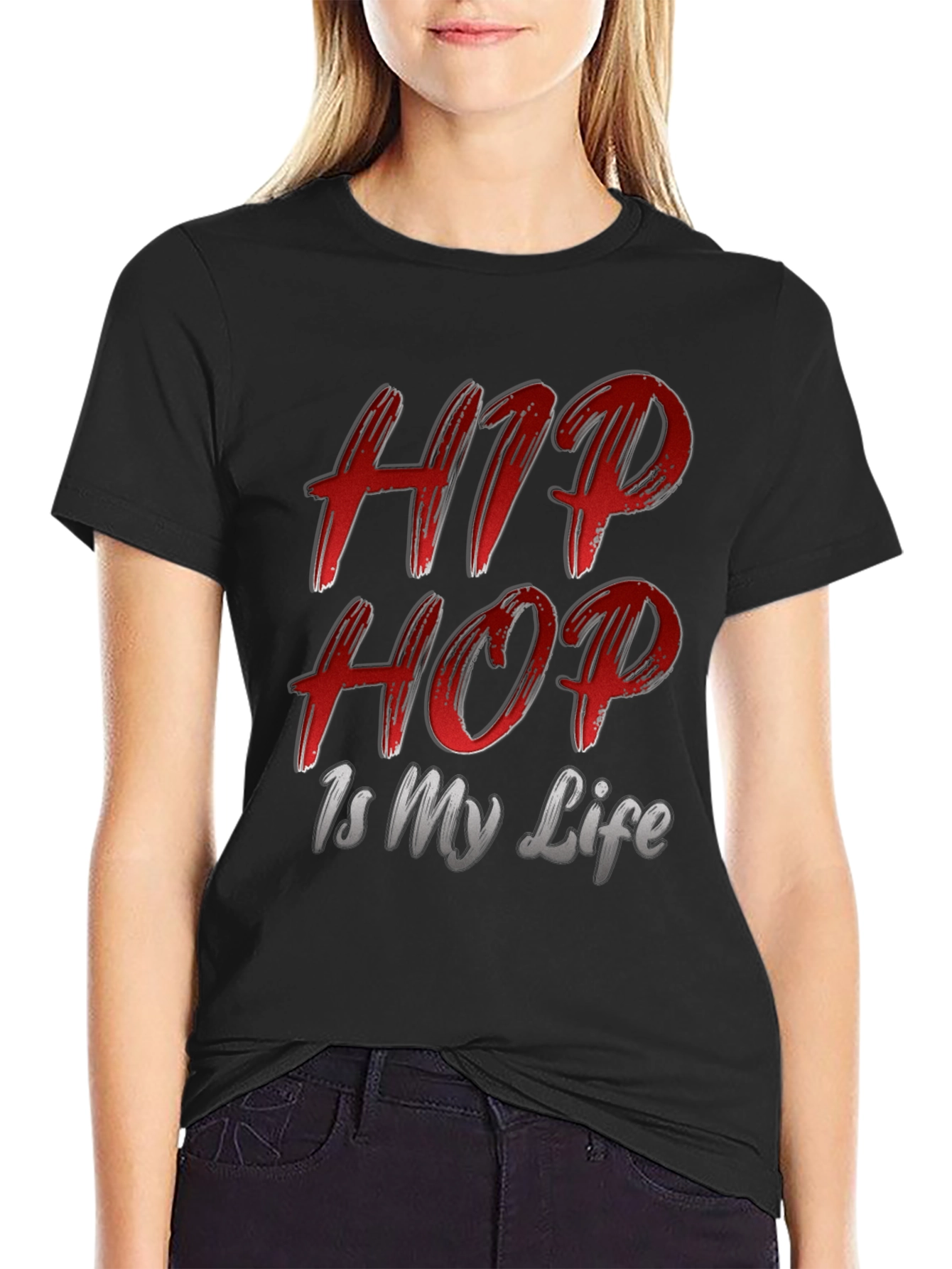 Black Hip Hop Is My Life Graphic Tee view 2