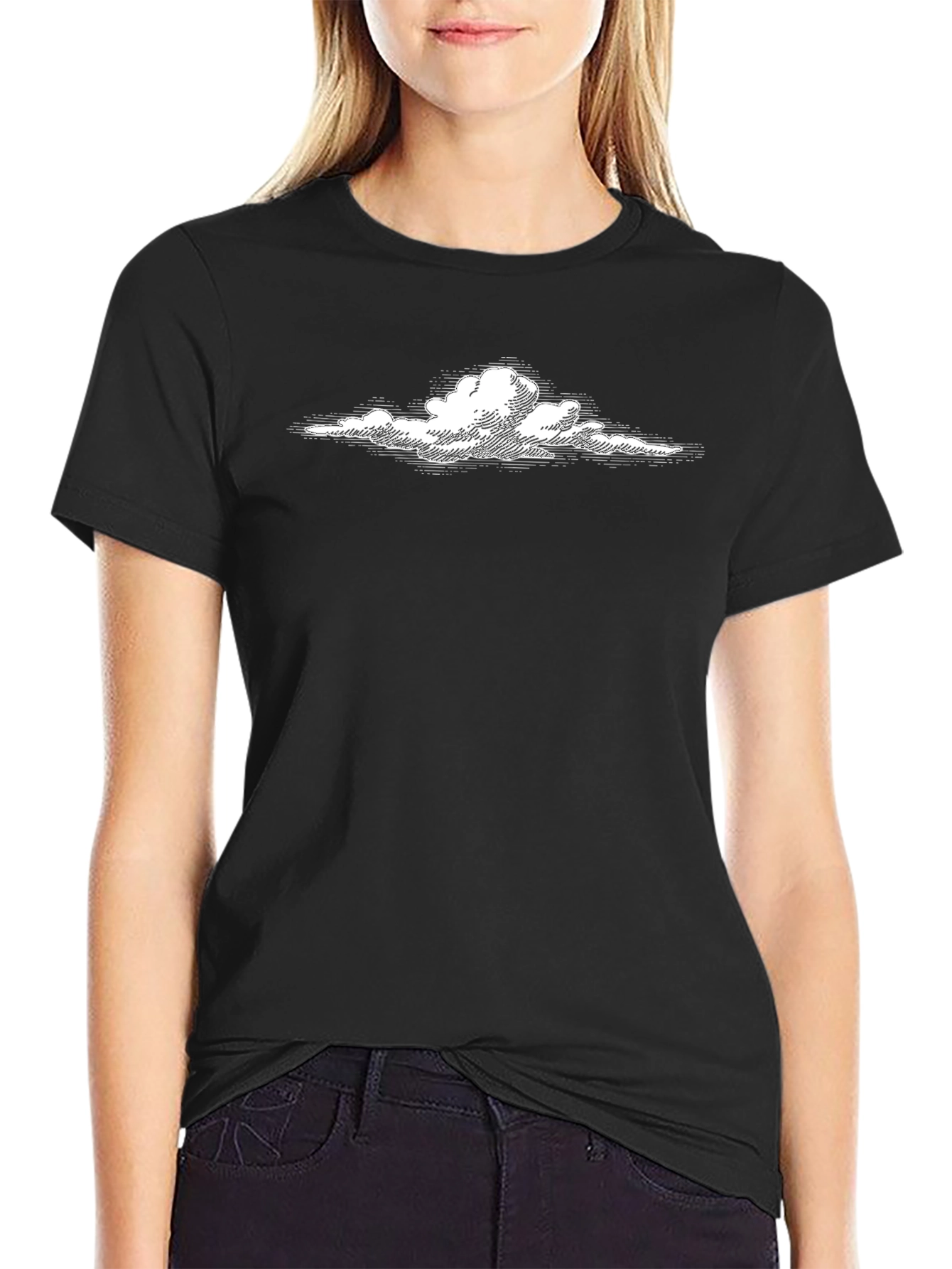 Black Cloud Graphic T-Shirt - Soft Cotton Blend view 2