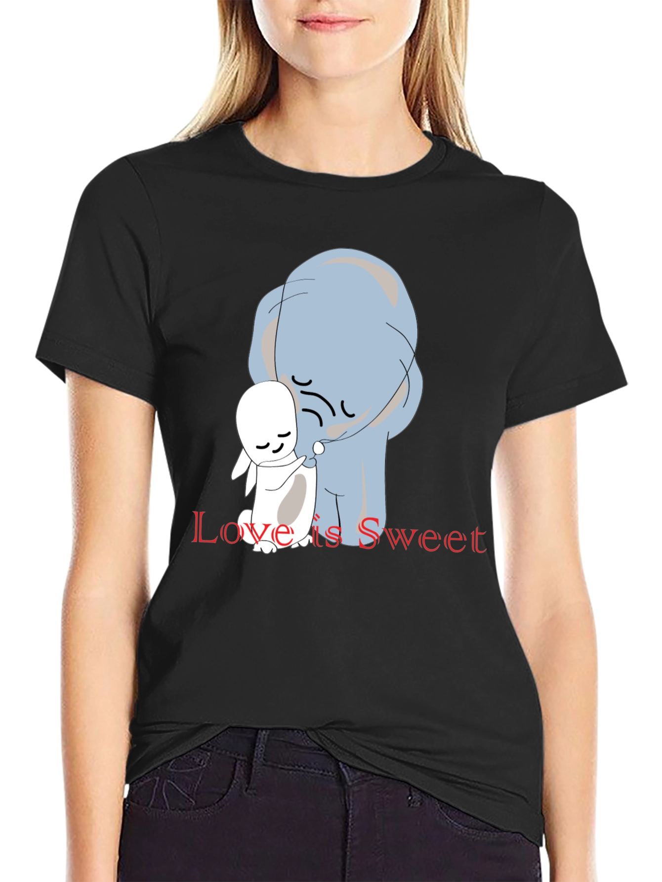 Black Love is Sweet Graphic Tee - Soft Cotton Comfort view 2