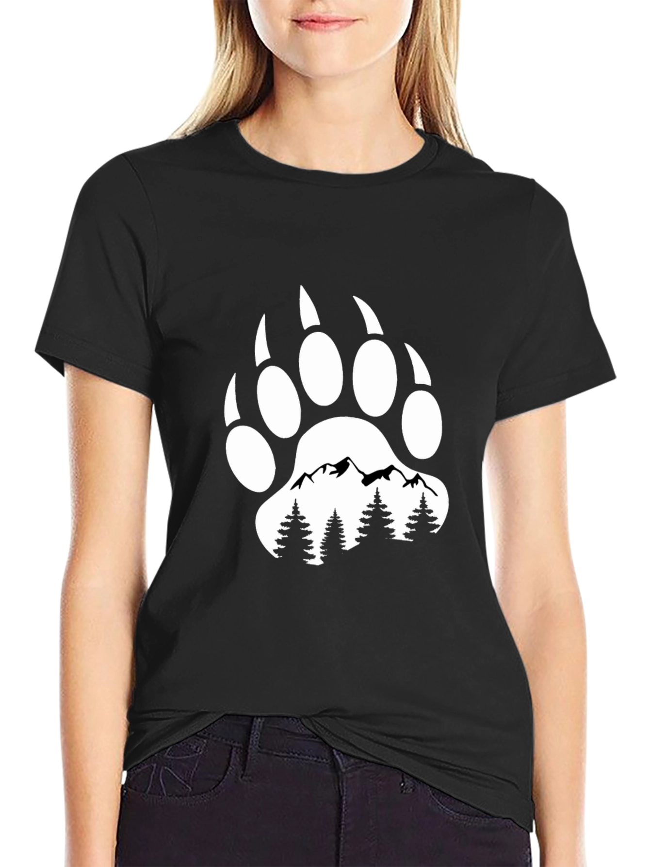 Black Bear Paw Mountain Graphic Tee view 2