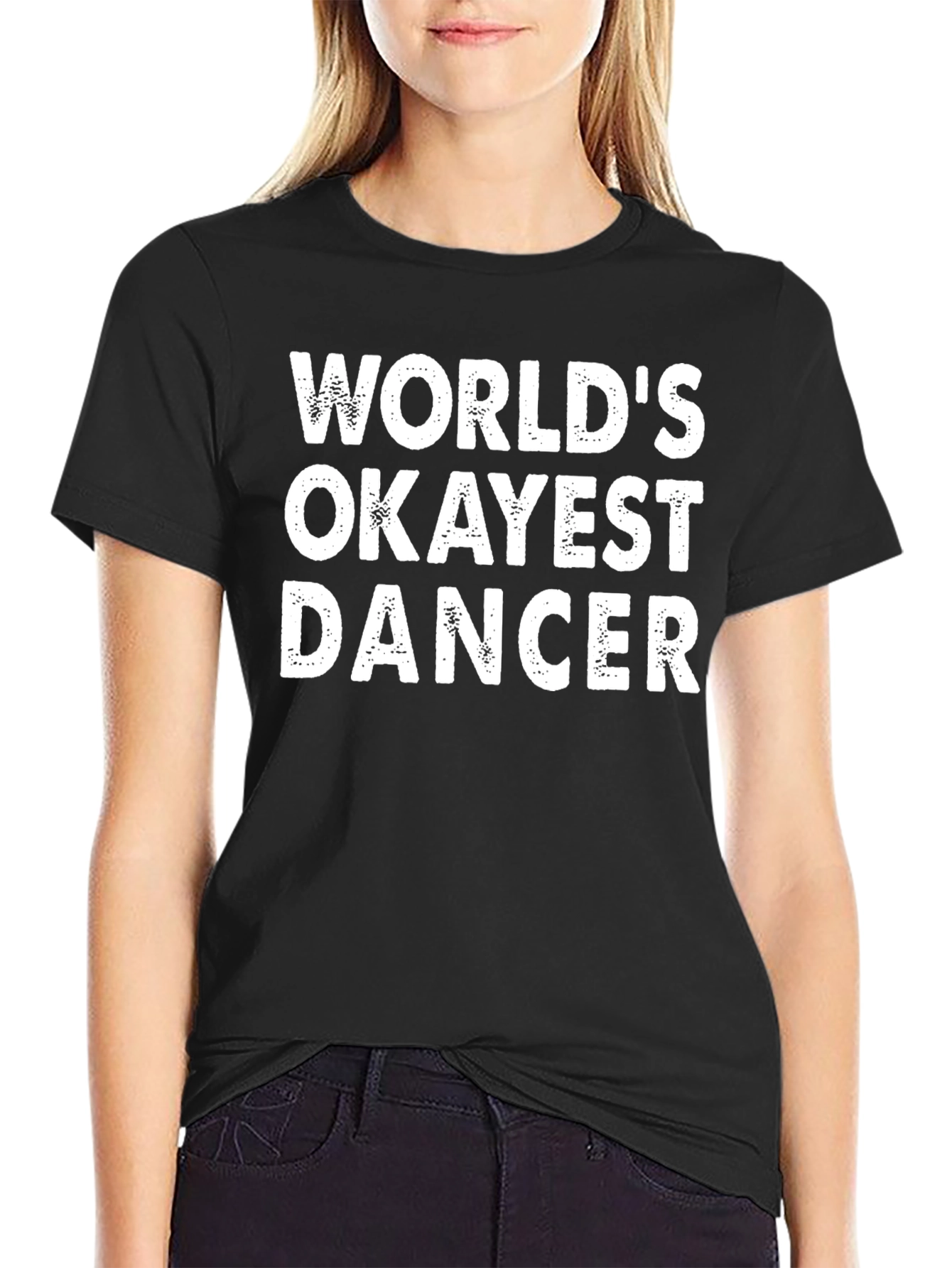 Black World's Okayest Dancer Graphic Tee view 2