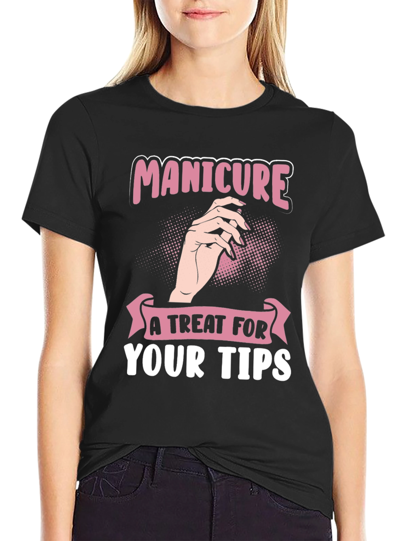 Black Manicure Treat T-Shirt view 2