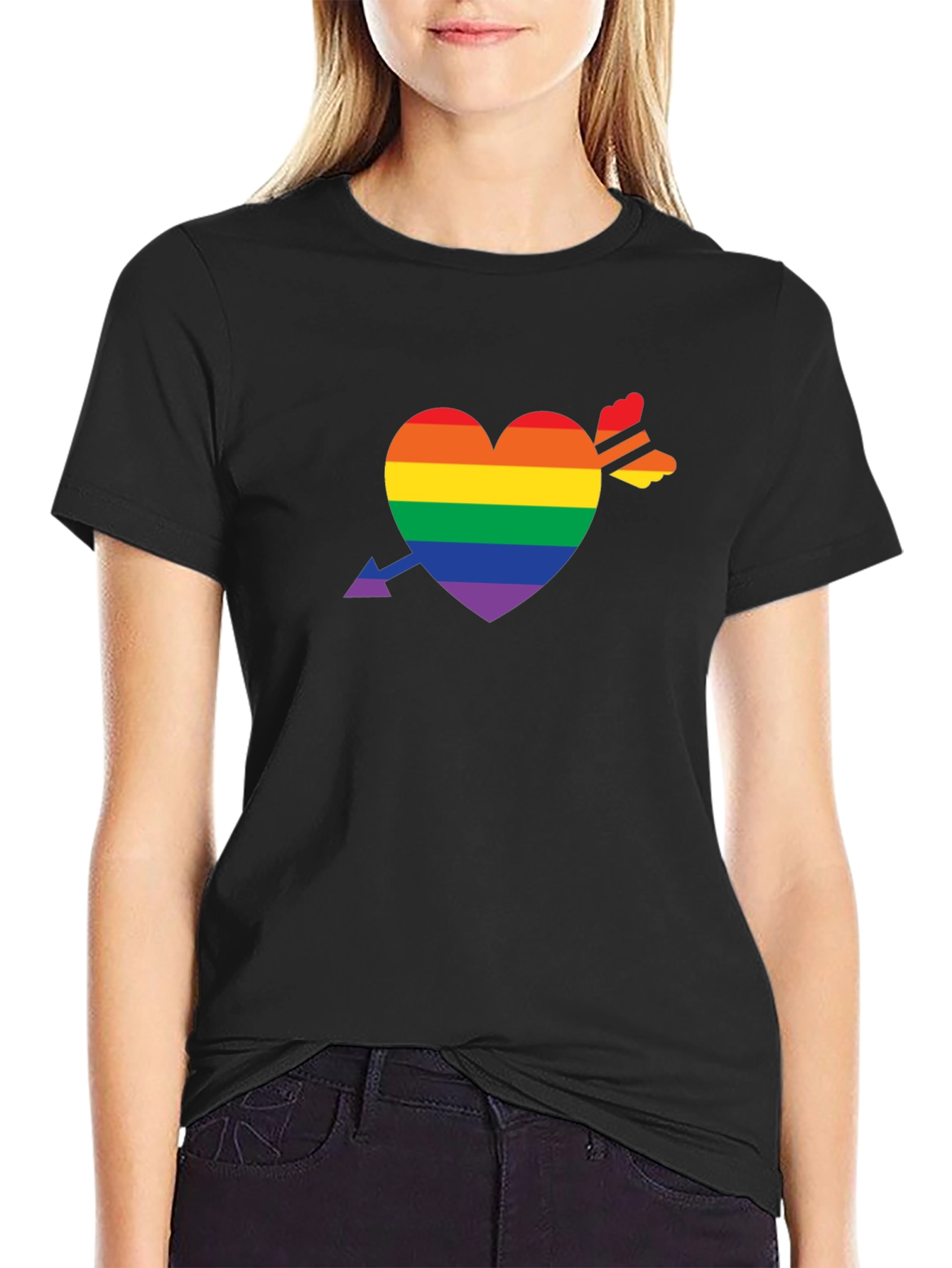 Black Pride Heart Arrow Tee - Love Wins! view 2