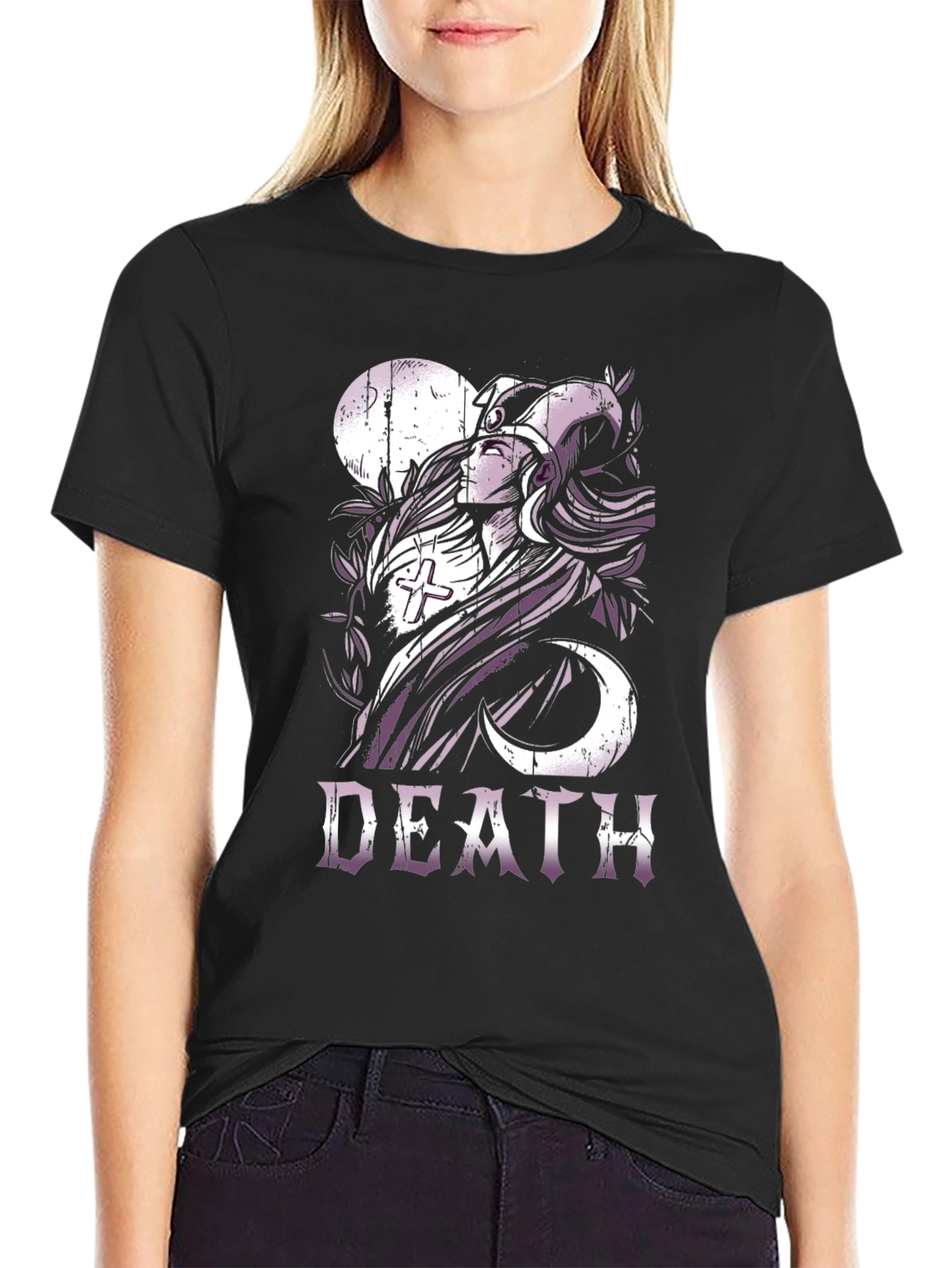 Black Death T-Shirt - Gothic Graphic Tee view 2