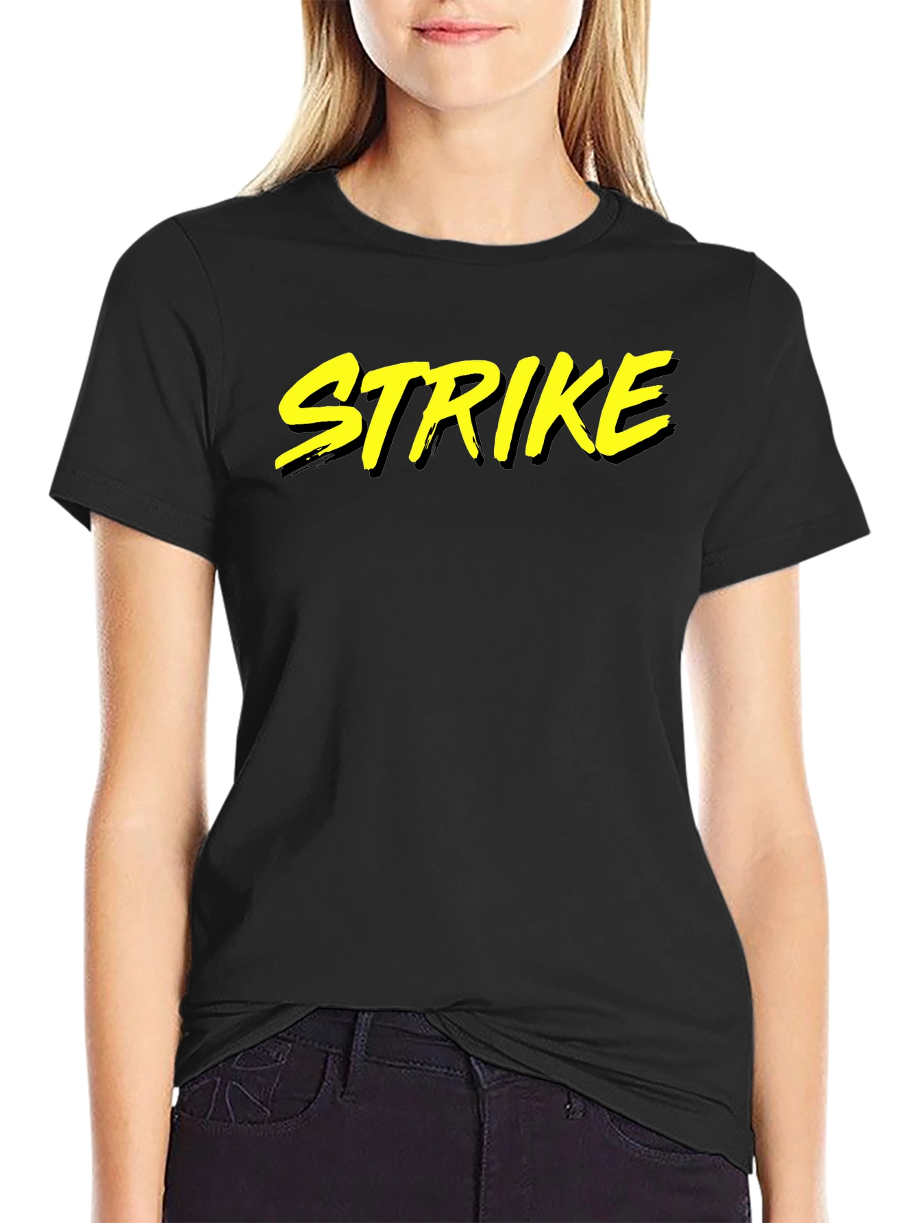Black Strike Graphic Tee - Black view 2