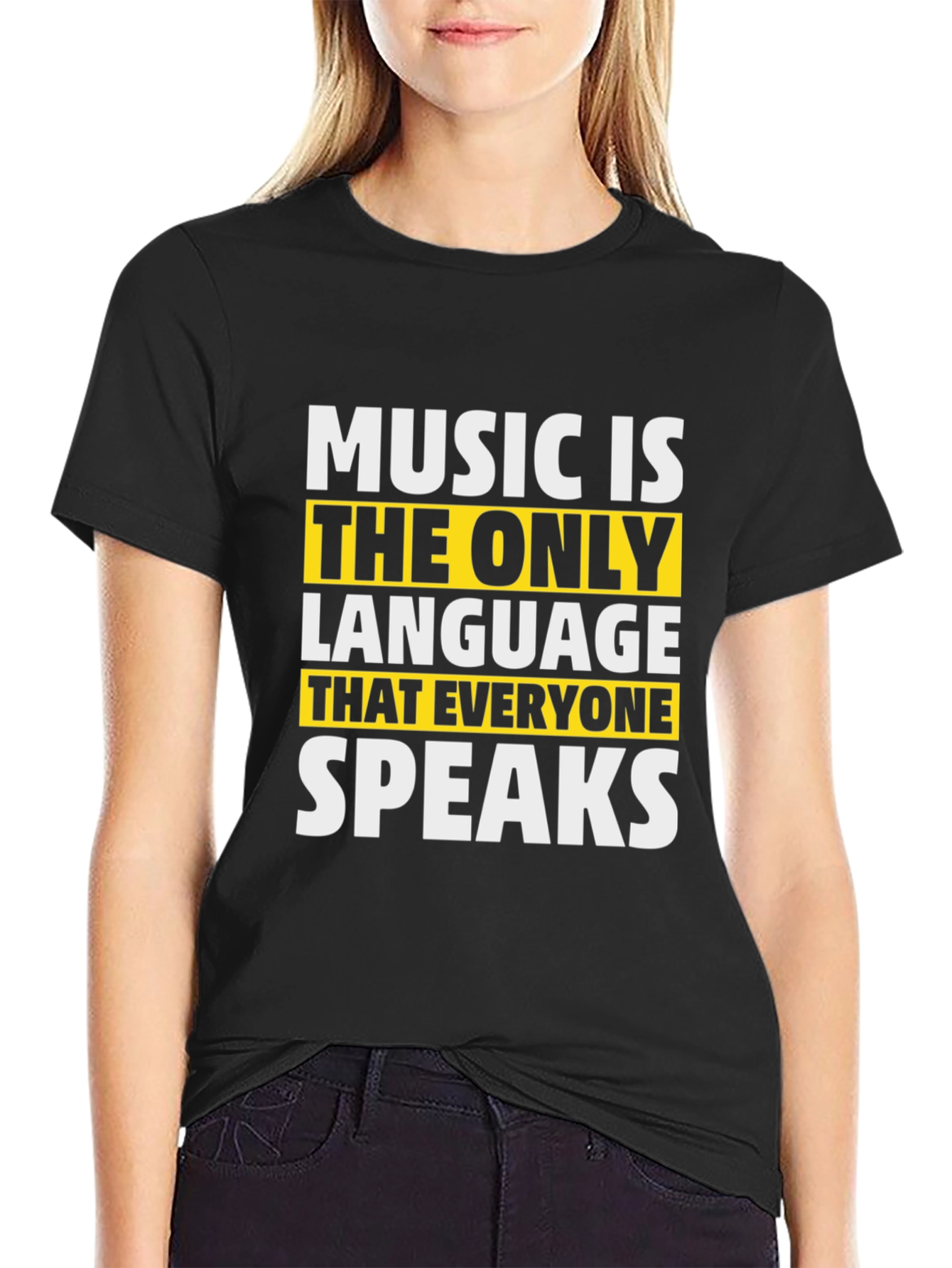 Black Music is the Only Language T-Shirt view 2