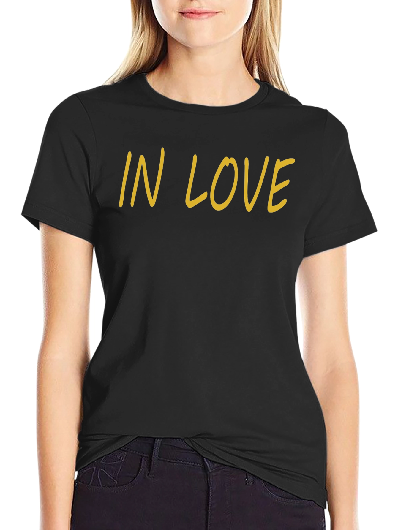 Black In Love Black Tee Shirt view 2