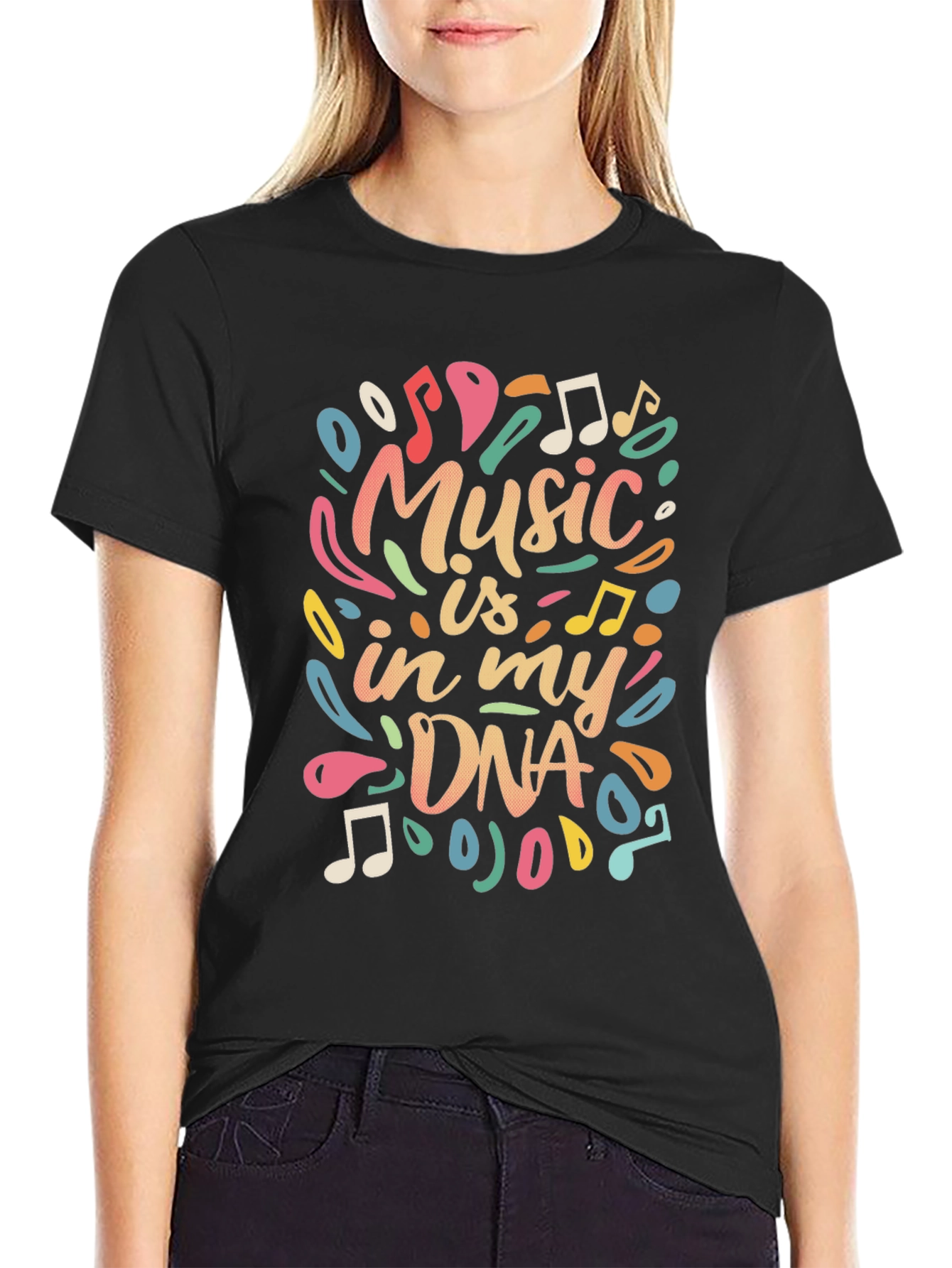Black Music is in my DNA Graphic T-Shirt view 2