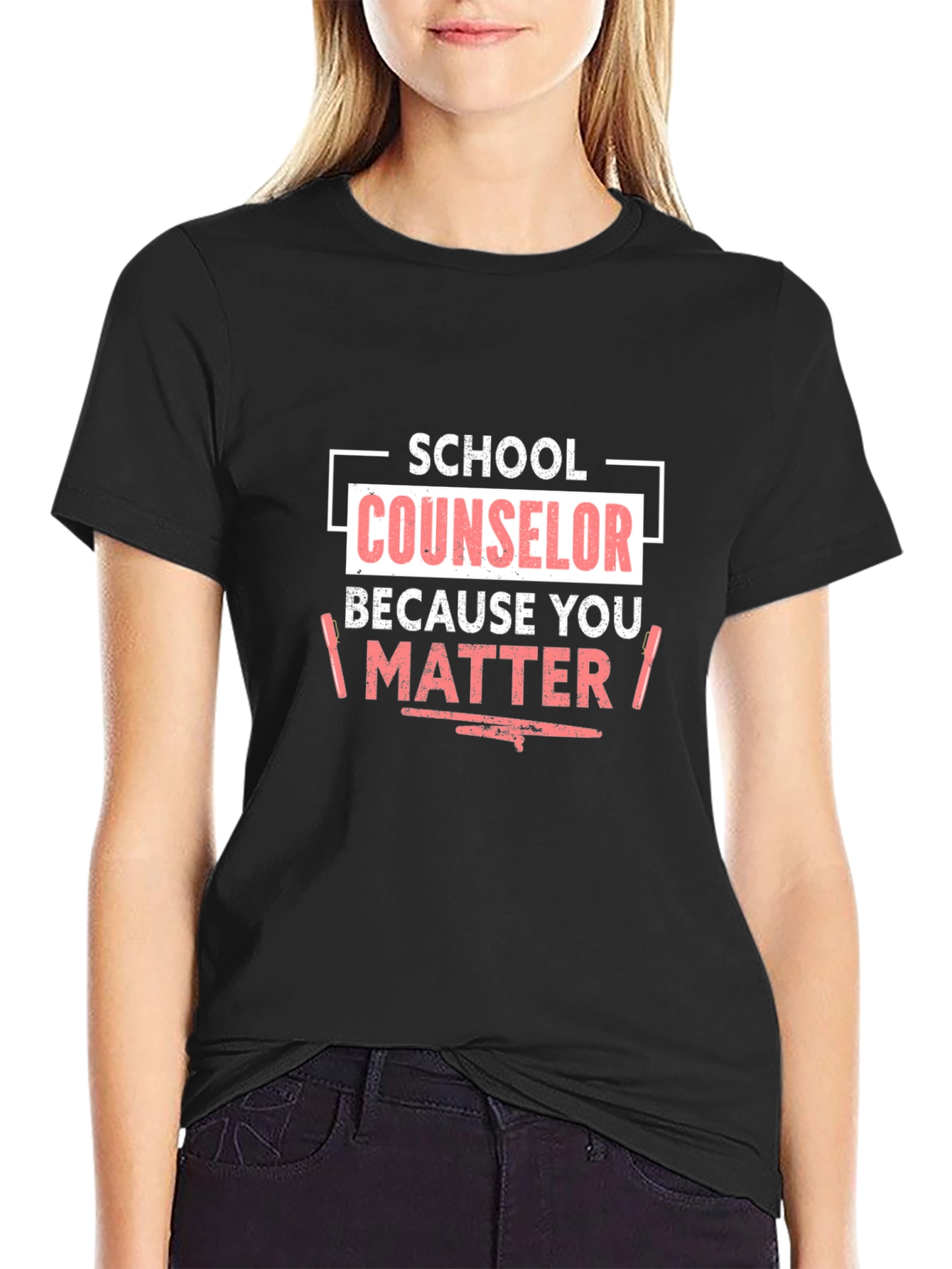 School Counselor T-Shirt - Because You Matter - 2