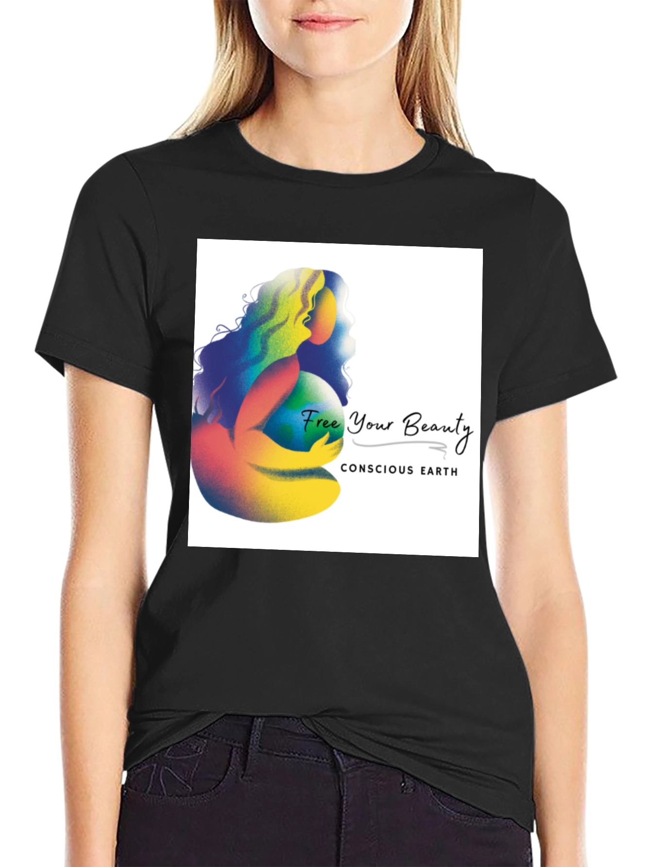Conscious Earth Graphic Tee - Free Your Beauty - 2