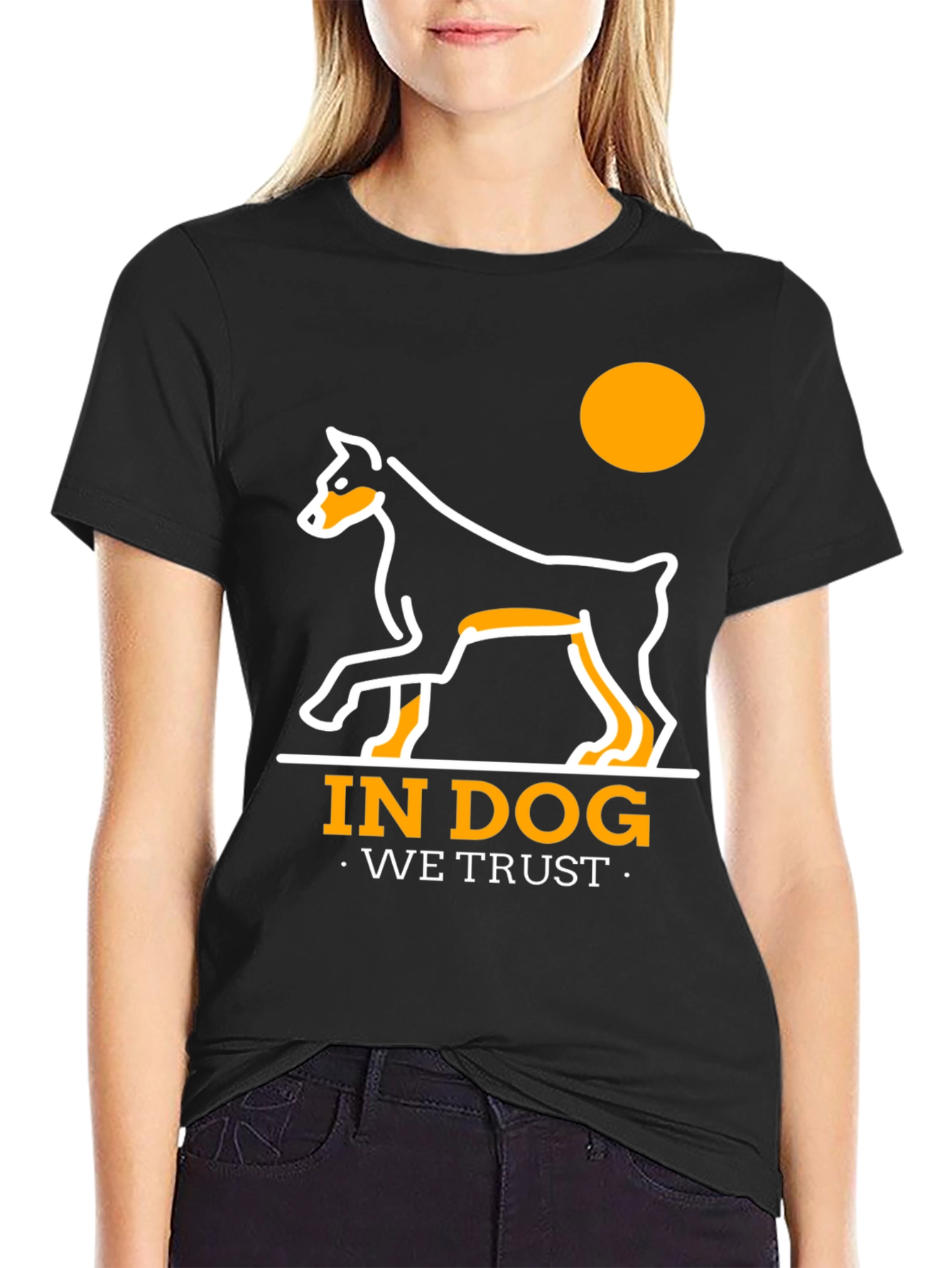 Black In Dog We Trust T-Shirt - Black view 2