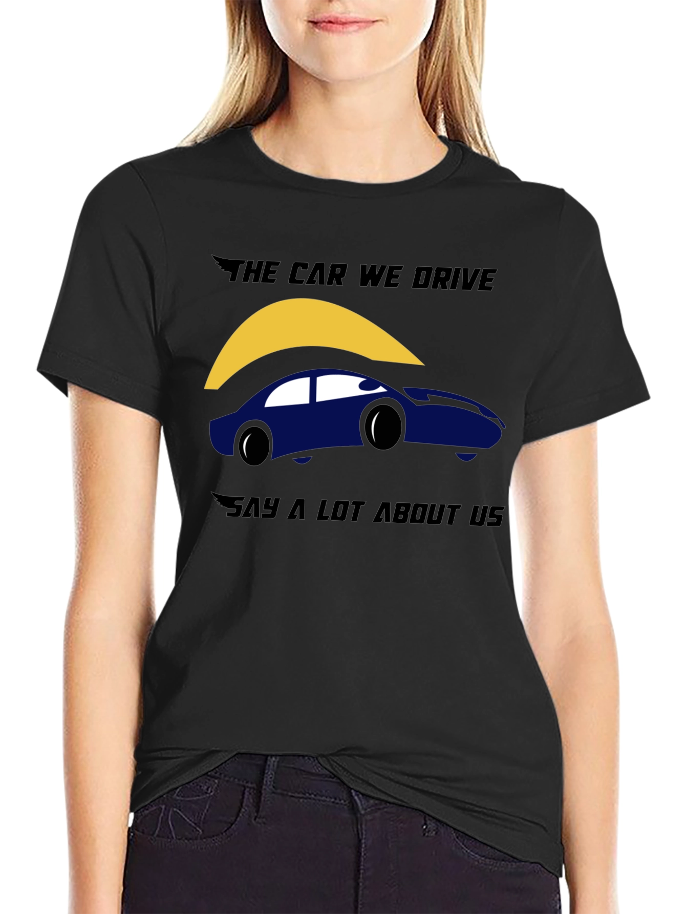 Black The Car We Drive Graphic T-Shirt - Black view 2