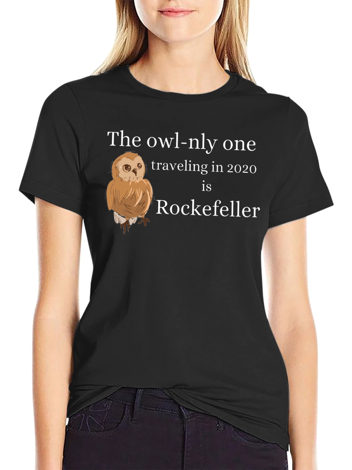 Black Owl-nly One Rockefeller T-Shirt view 2