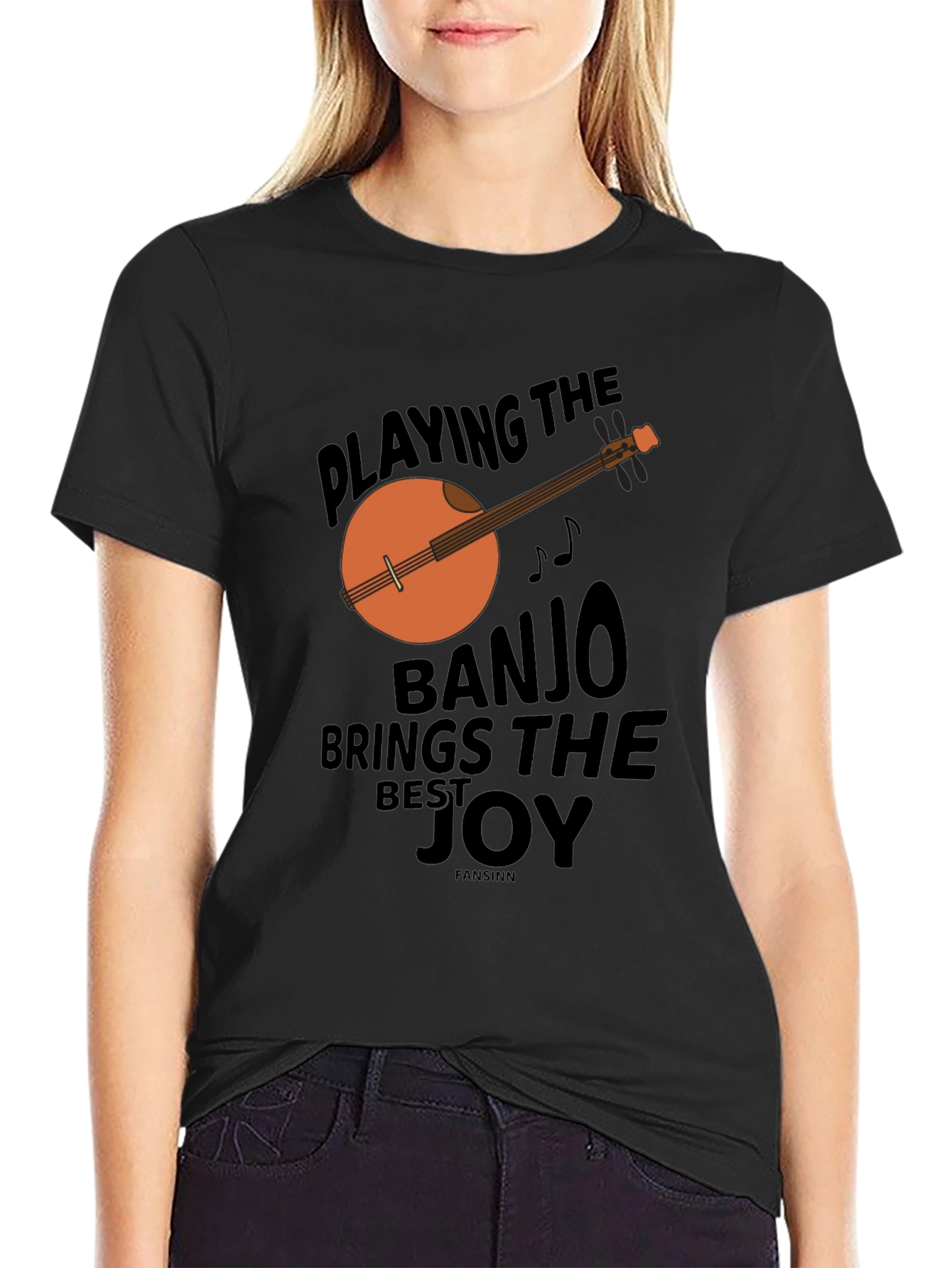 Black Banjo Joy Graphic Tee view 2
