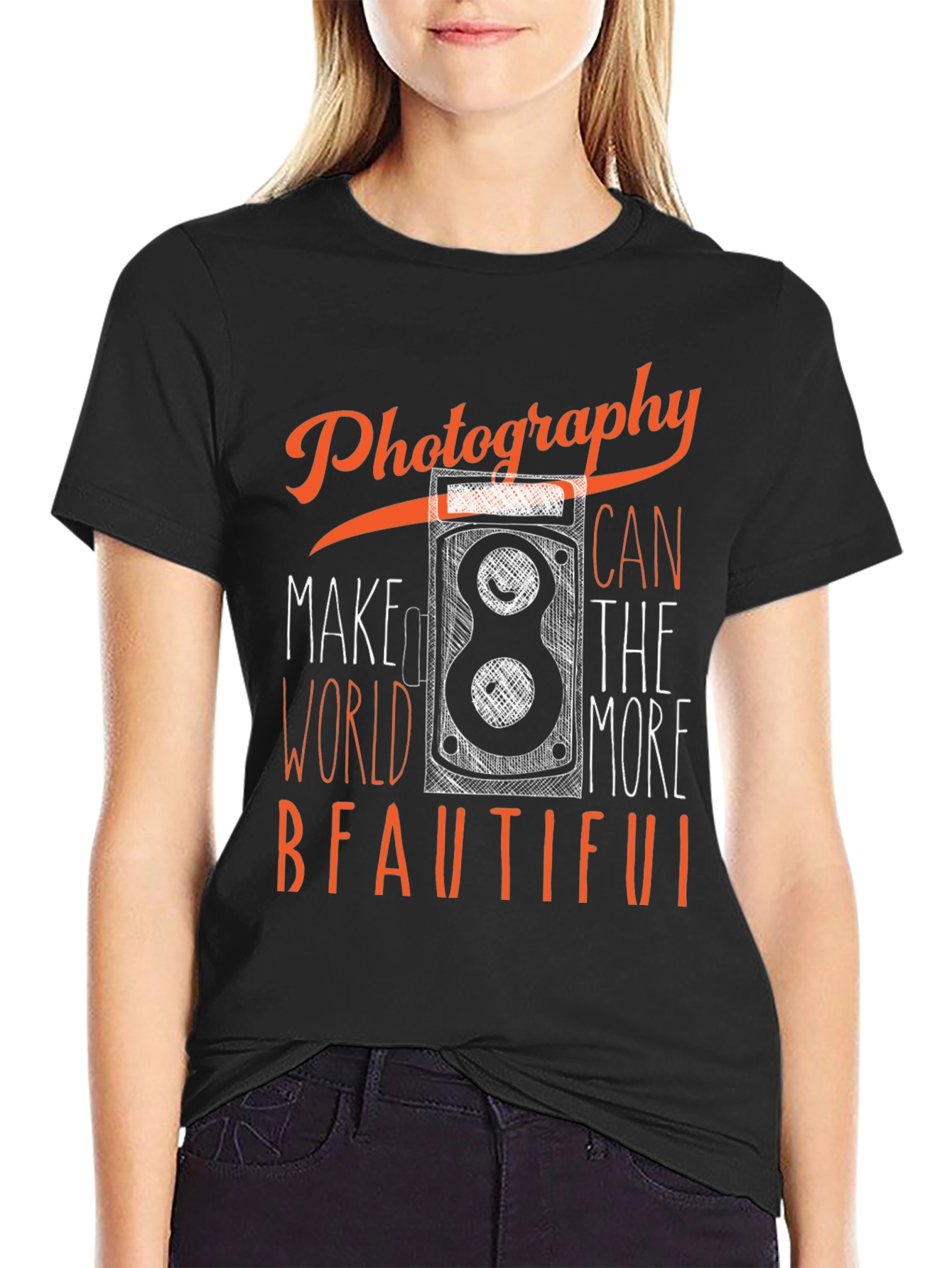 Black Photography Makes The World More Beautiful T-Shirt view 2
