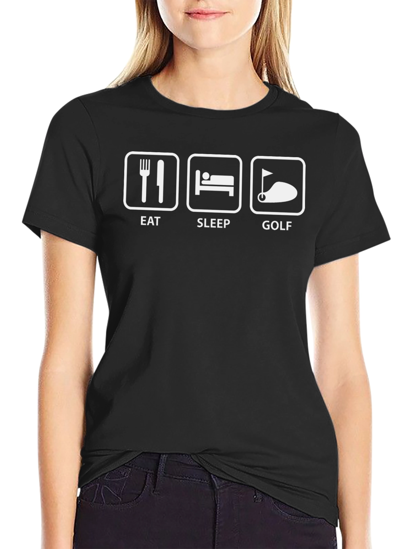Eat Sleep Golf T-Shirt - Novelty Tee for Golfers - 2