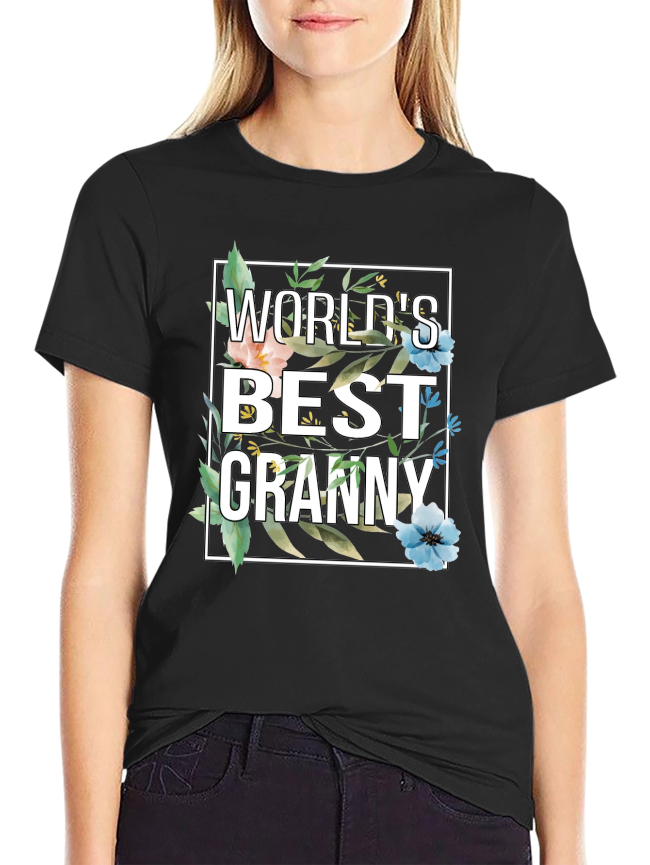 World's Best Granny Floral T-Shirt - 2