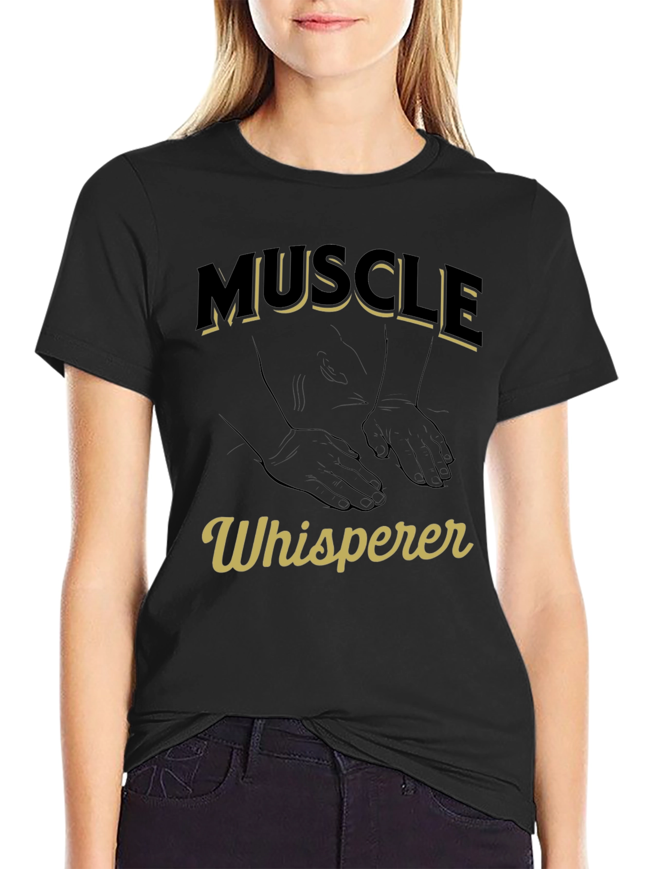 Muscle Whisperer Graphic T-Shirt - Black - 2