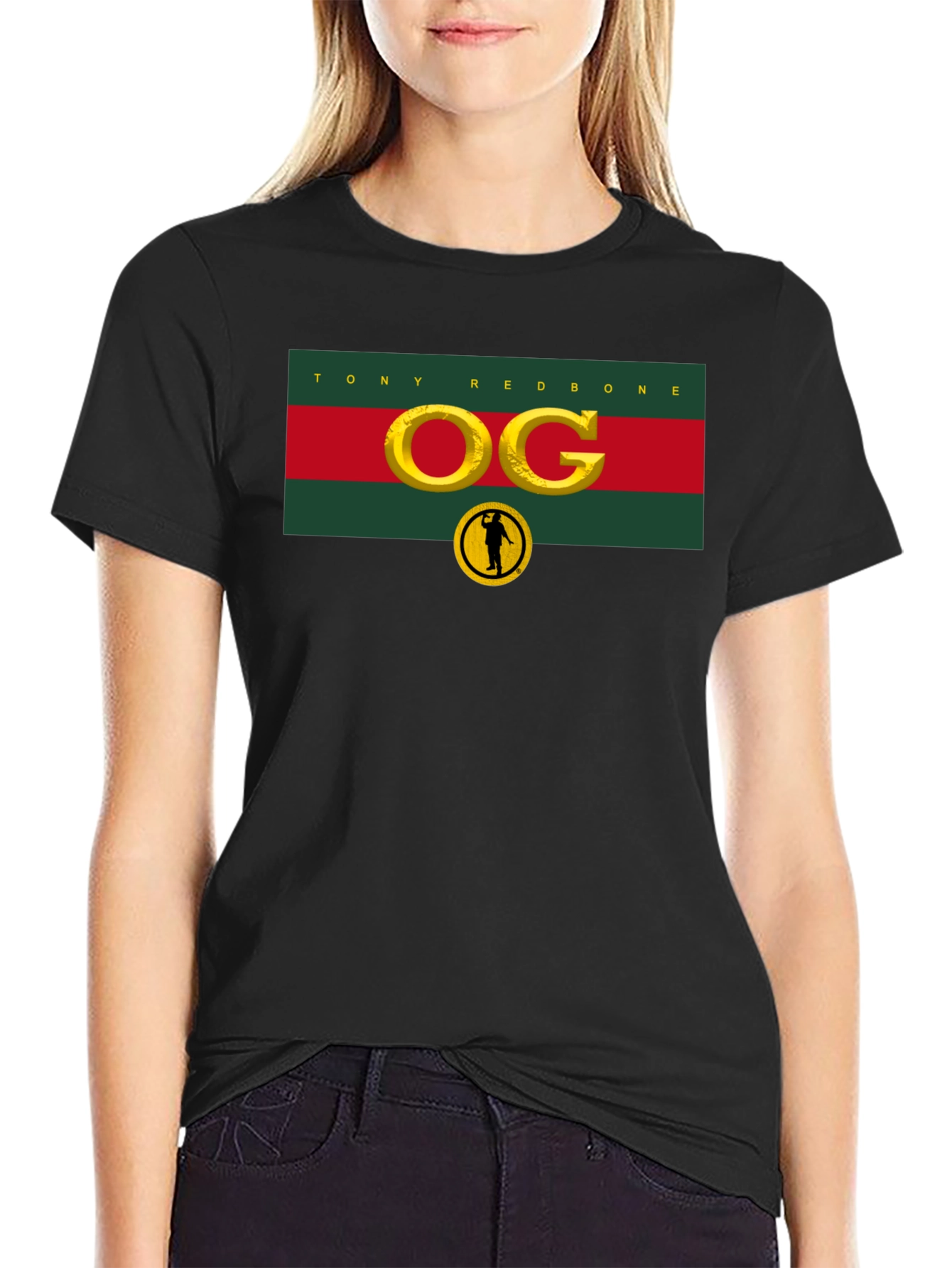 Black Tony Redbone OG T-Shirt - Classic Graphic Tee view 2
