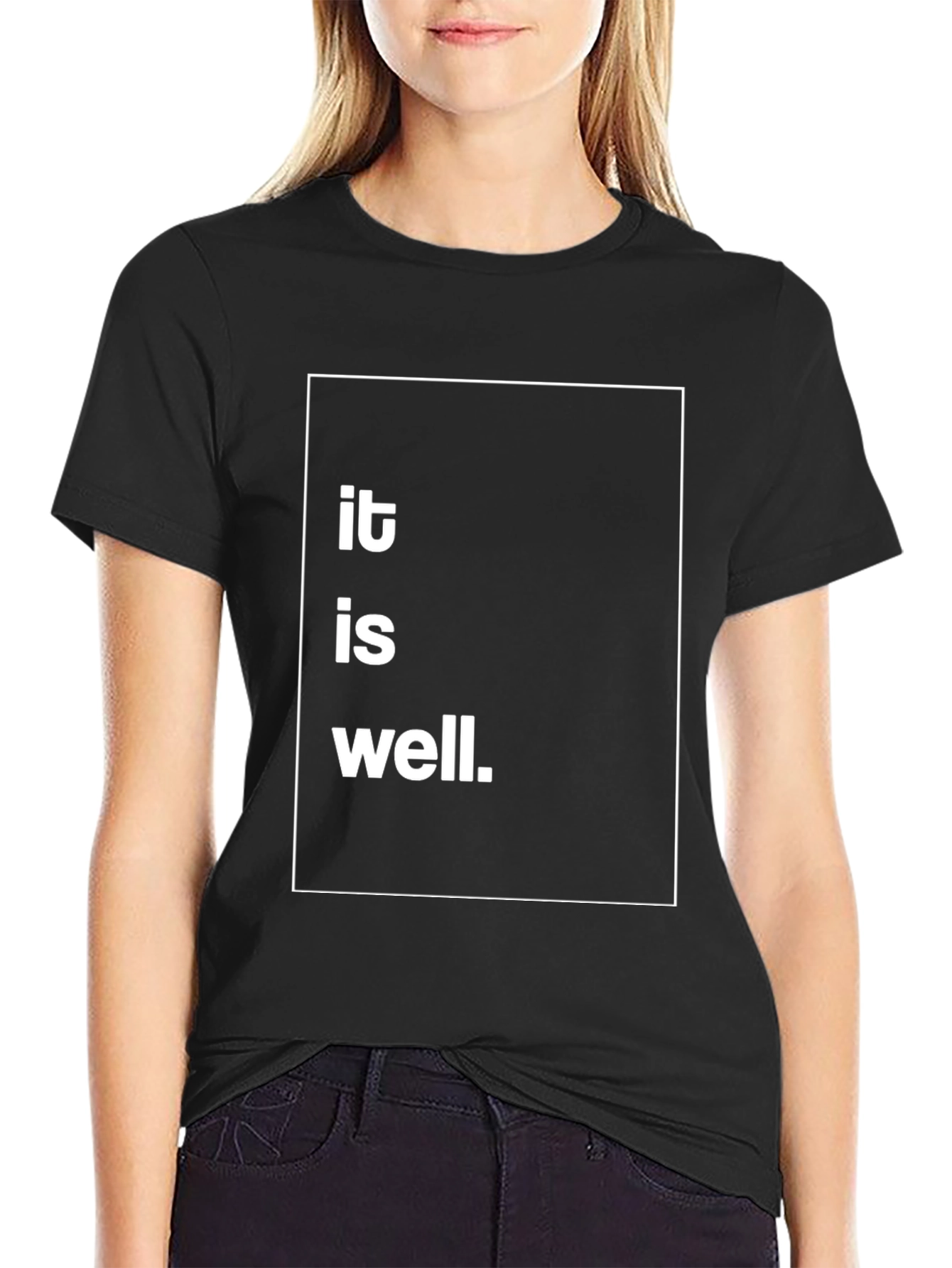 Black It Is Well T-Shirt - Comfort Fit view 2