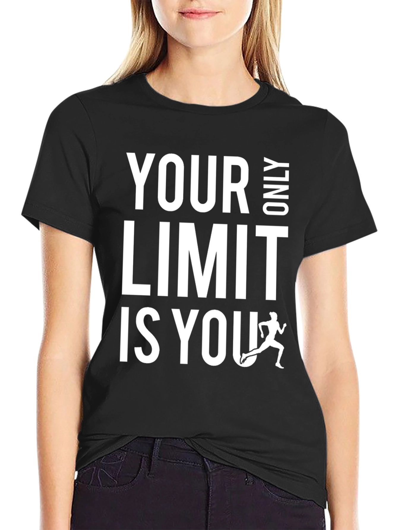 Black Your Only Limit Is You Graphic Tee view 2