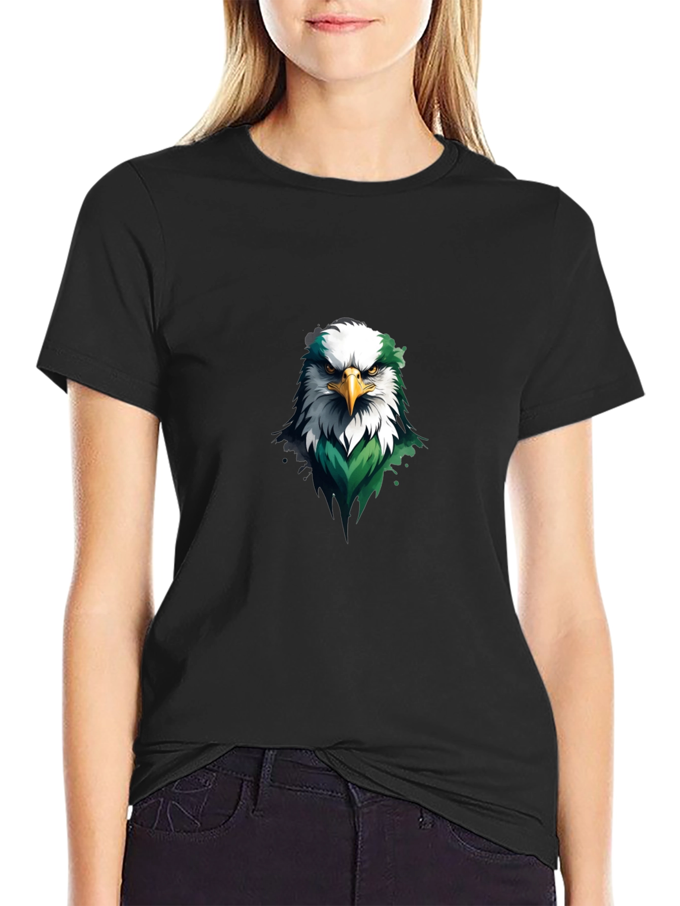 Black Eagle Graphic T-Shirt - Bold Design view 2