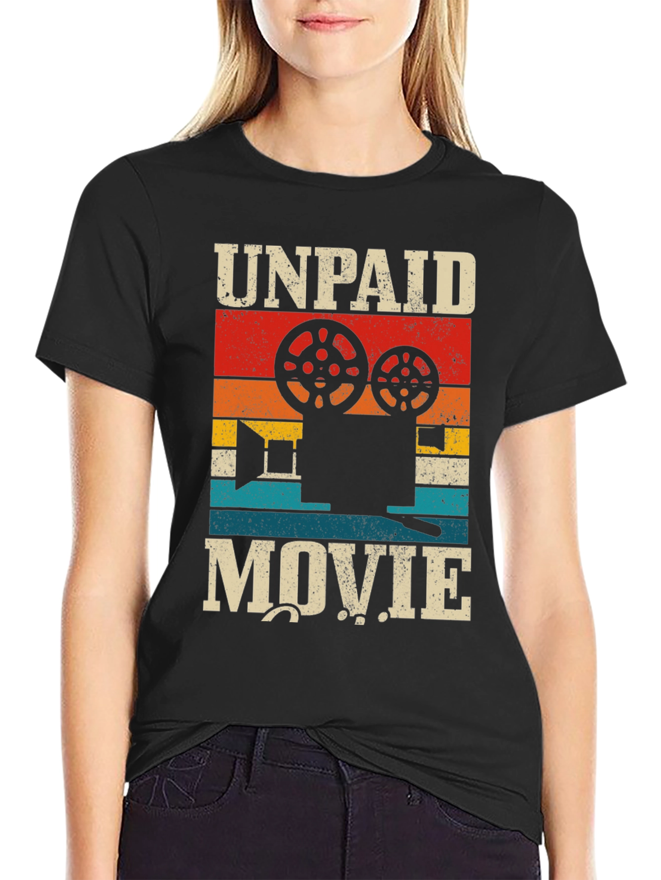 Unpaid Movie T-Shirt - Vintage Style Film Crew Tee - 2