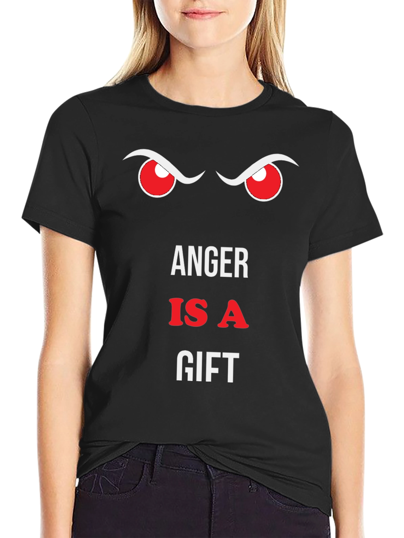 Black Anger Is A Gift Men's Black T-Shirt view 2