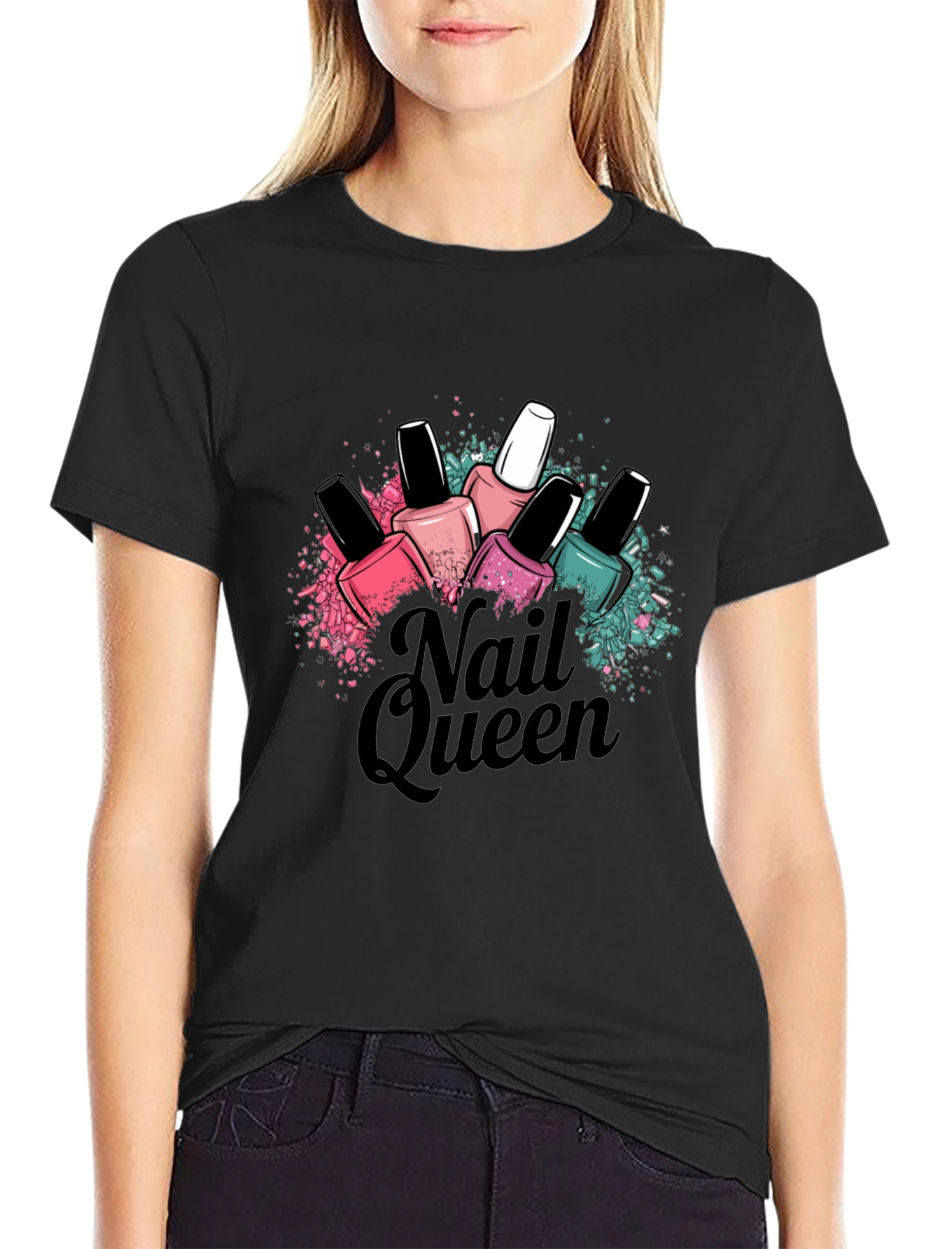 Nail Queen T-Shirt - Manicure Lover Fashion Tee - 2