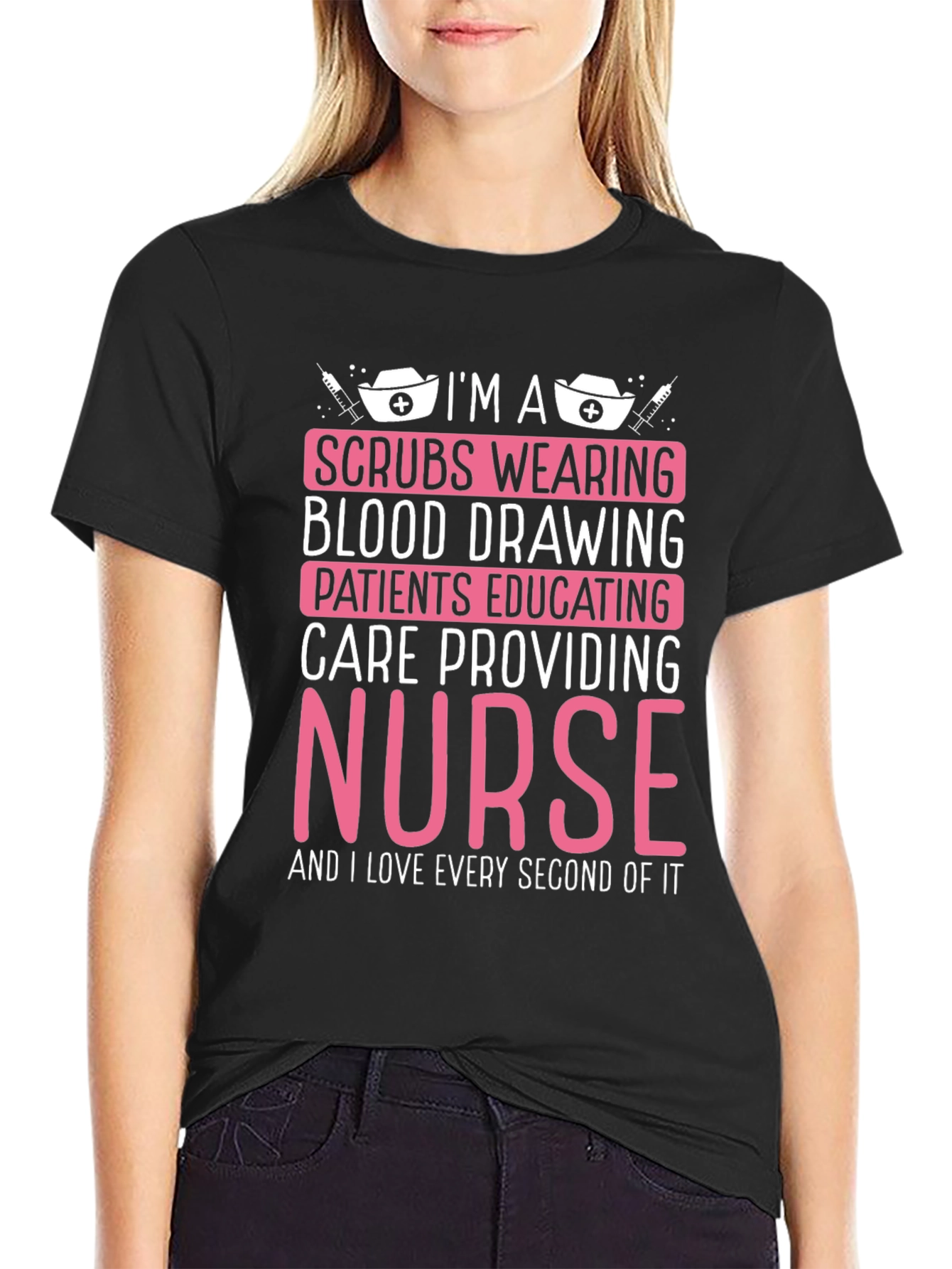 Black I'm A Nurse T-Shirt view 2