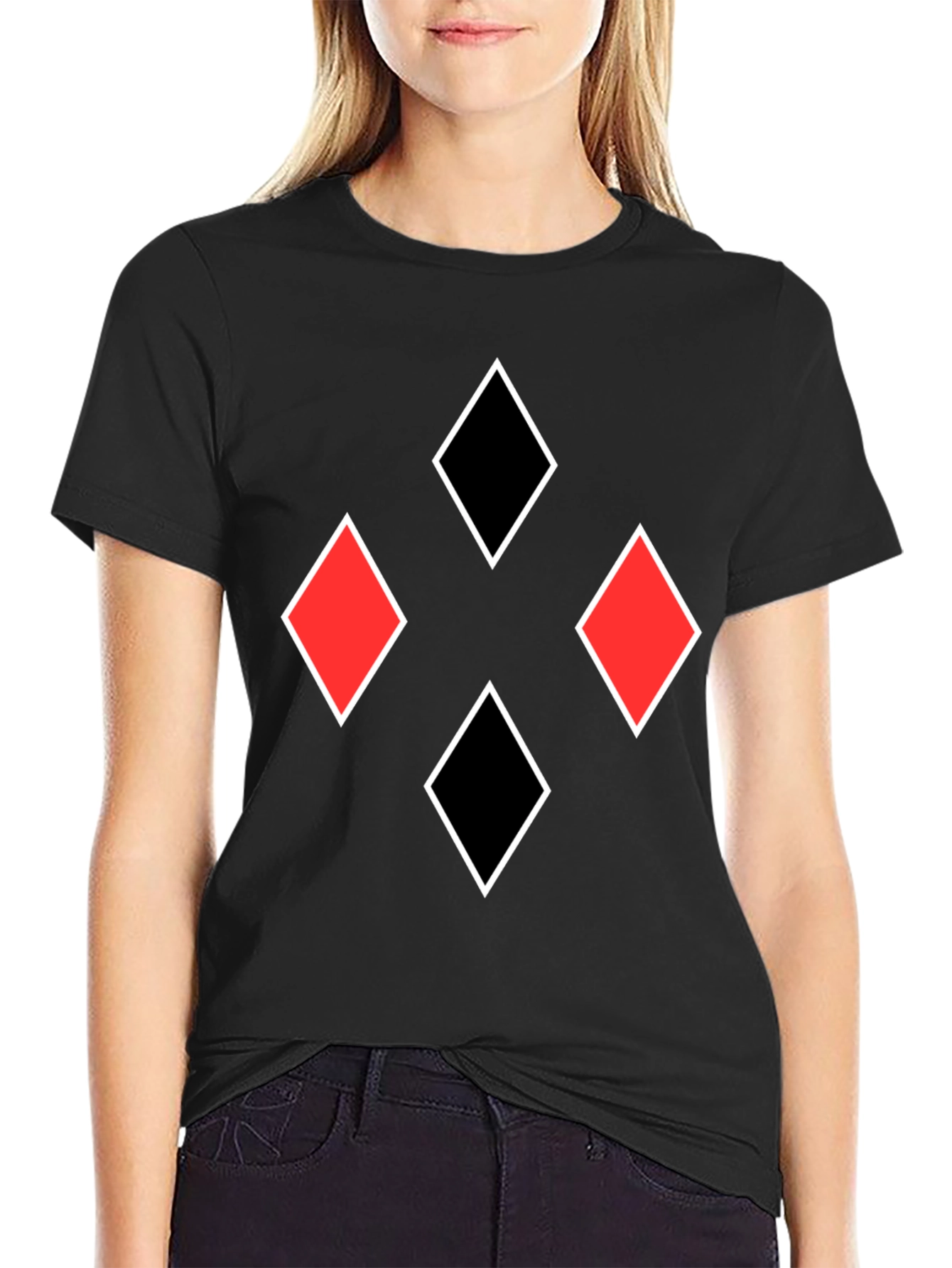 Black Diamonds Graphic Tee - Black T-Shirt view 2
