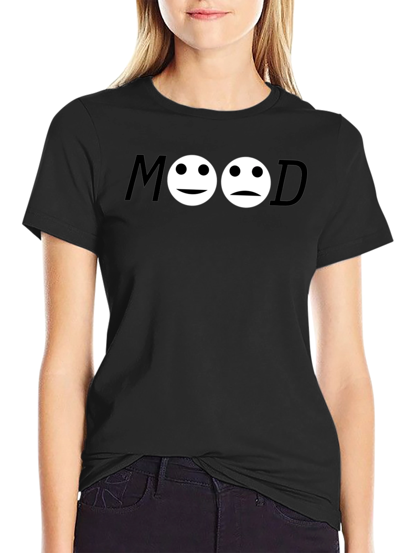 Black Mood Graphic Tee - Express Your Feelings! view 2
