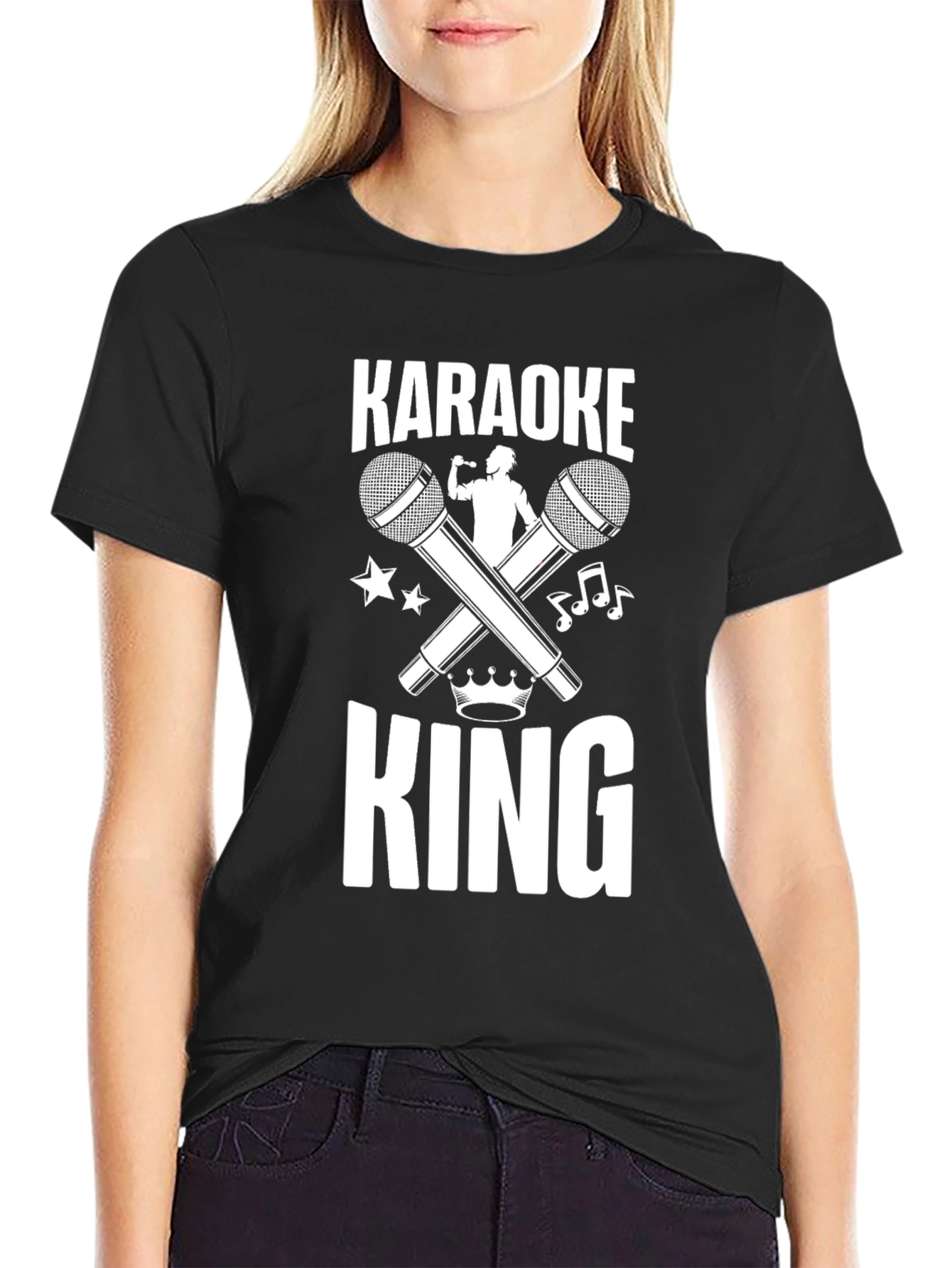 Karaoke King Graphic T-Shirt - Black - 2