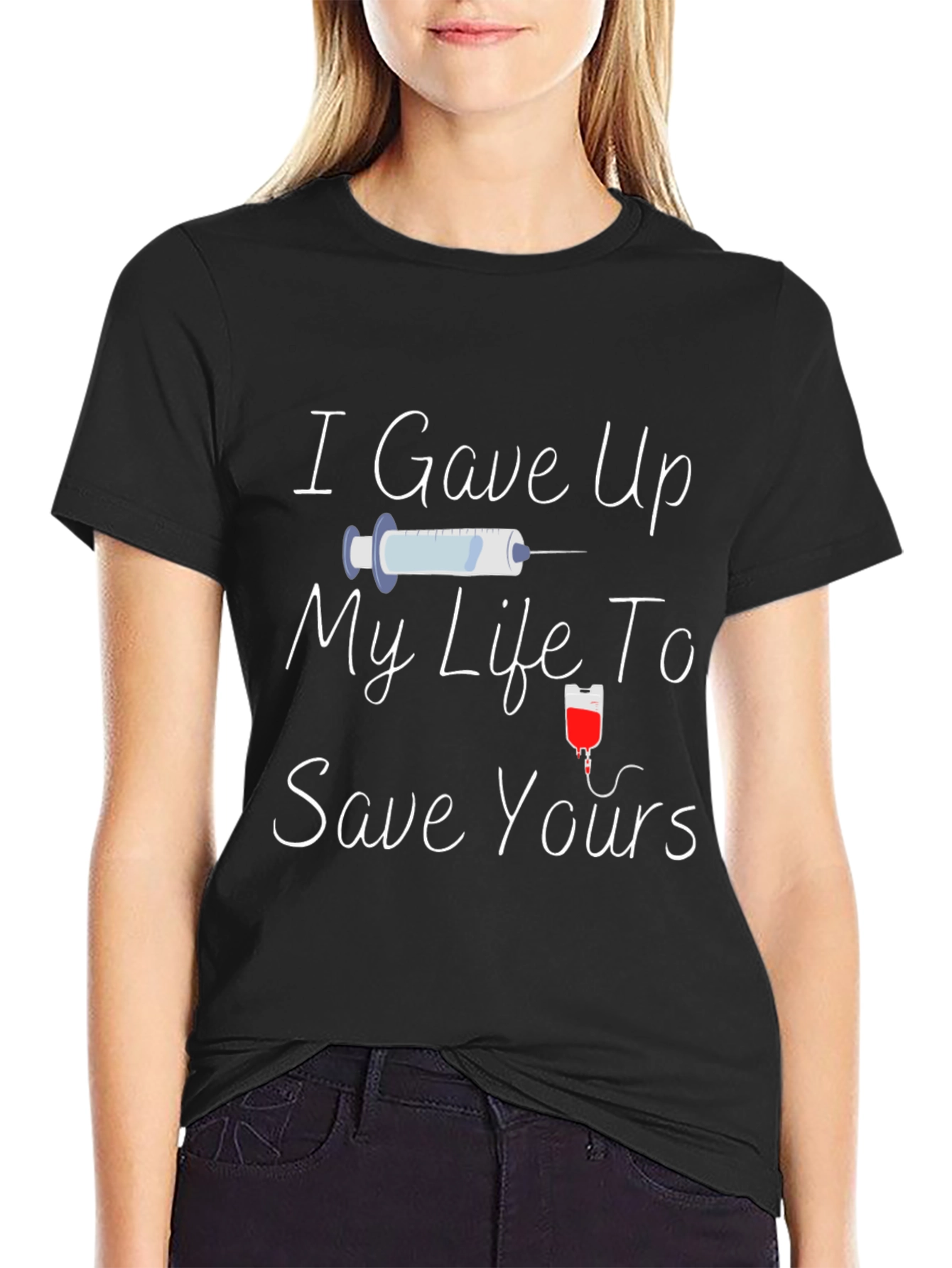 Black I Gave Up My Life T-Shirt view 2