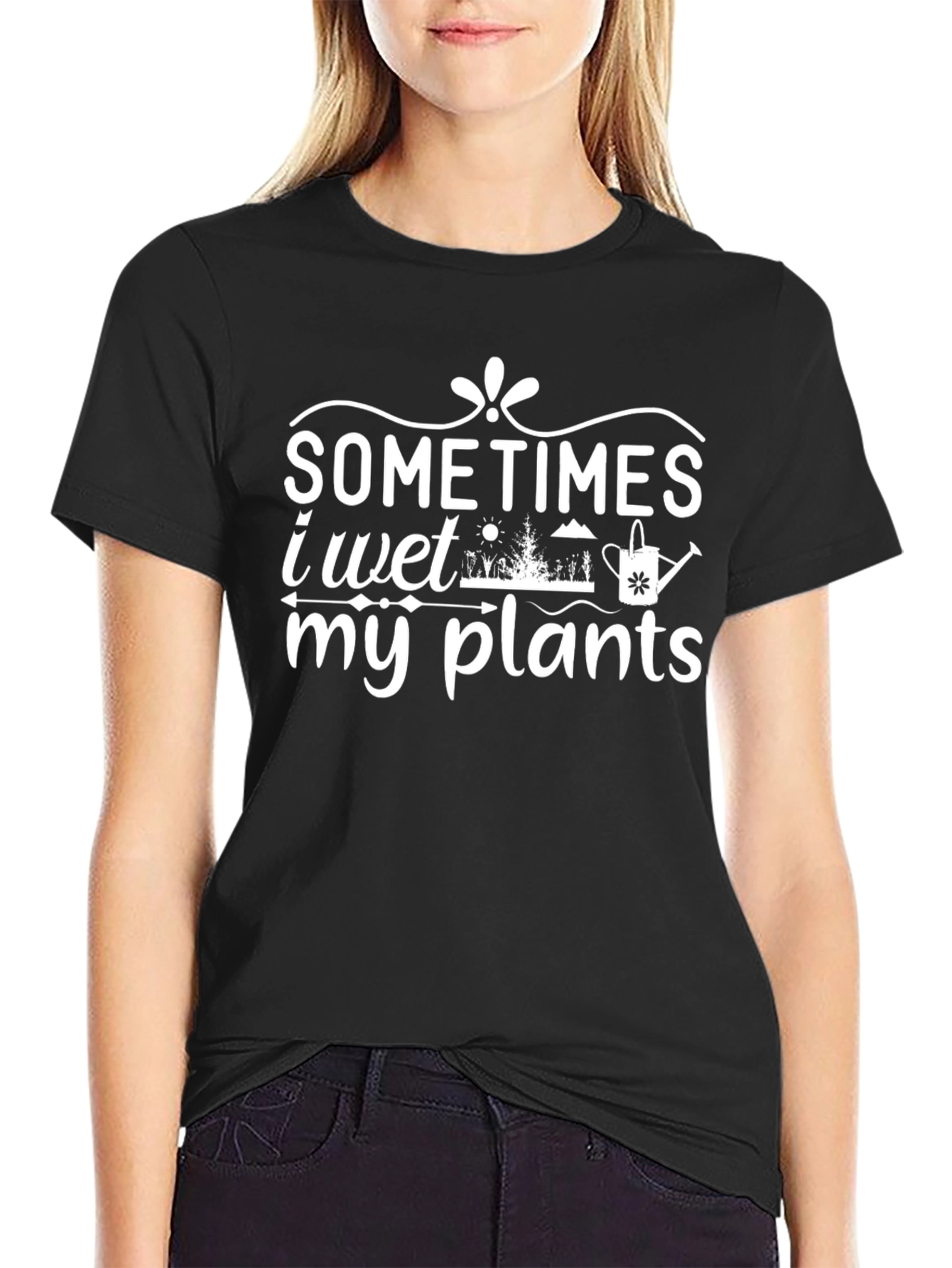 Sometimes I Wet My Plants Graphic Tee - 2