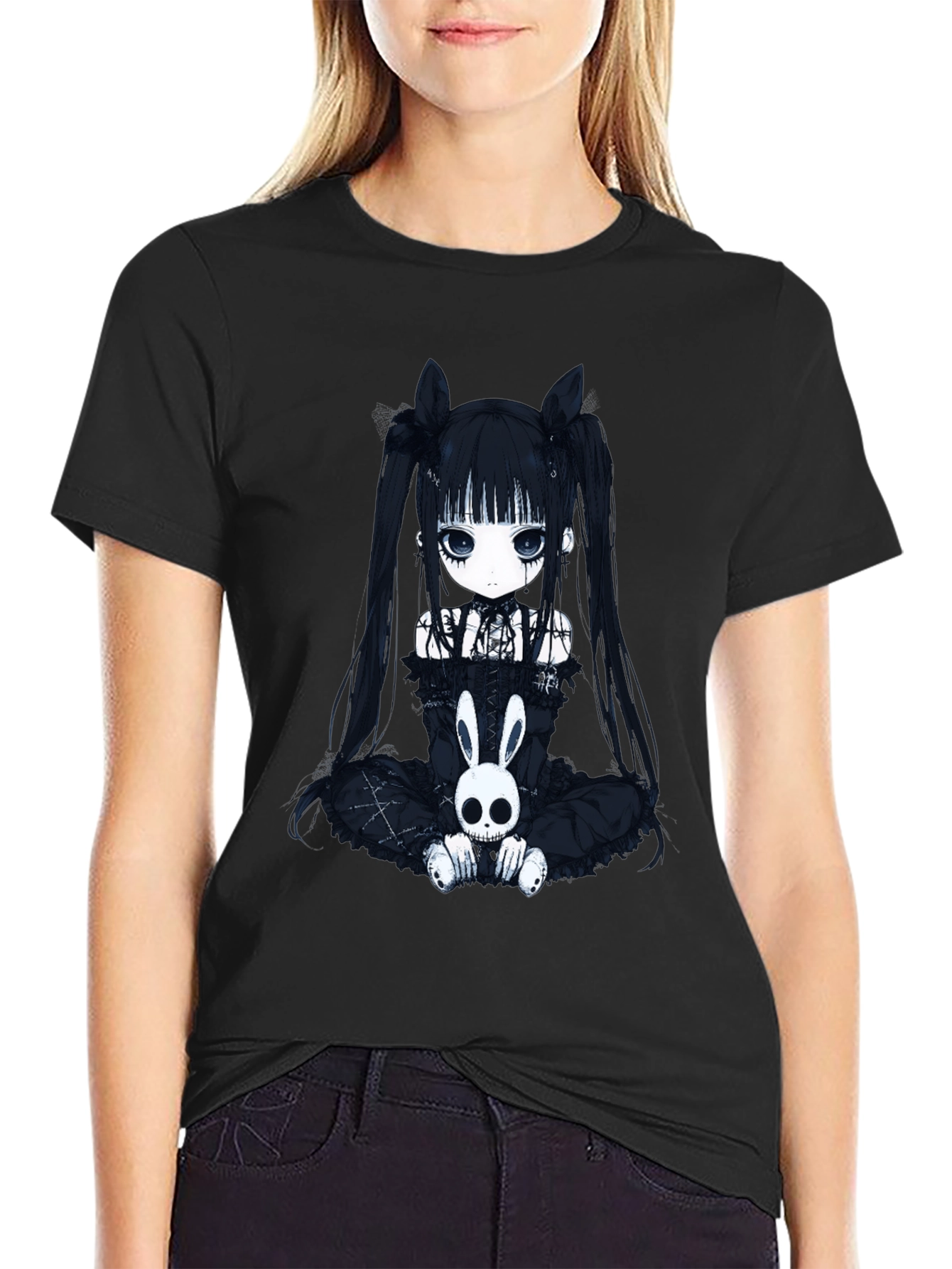 Gothic Anime Girl T-Shirt - 2