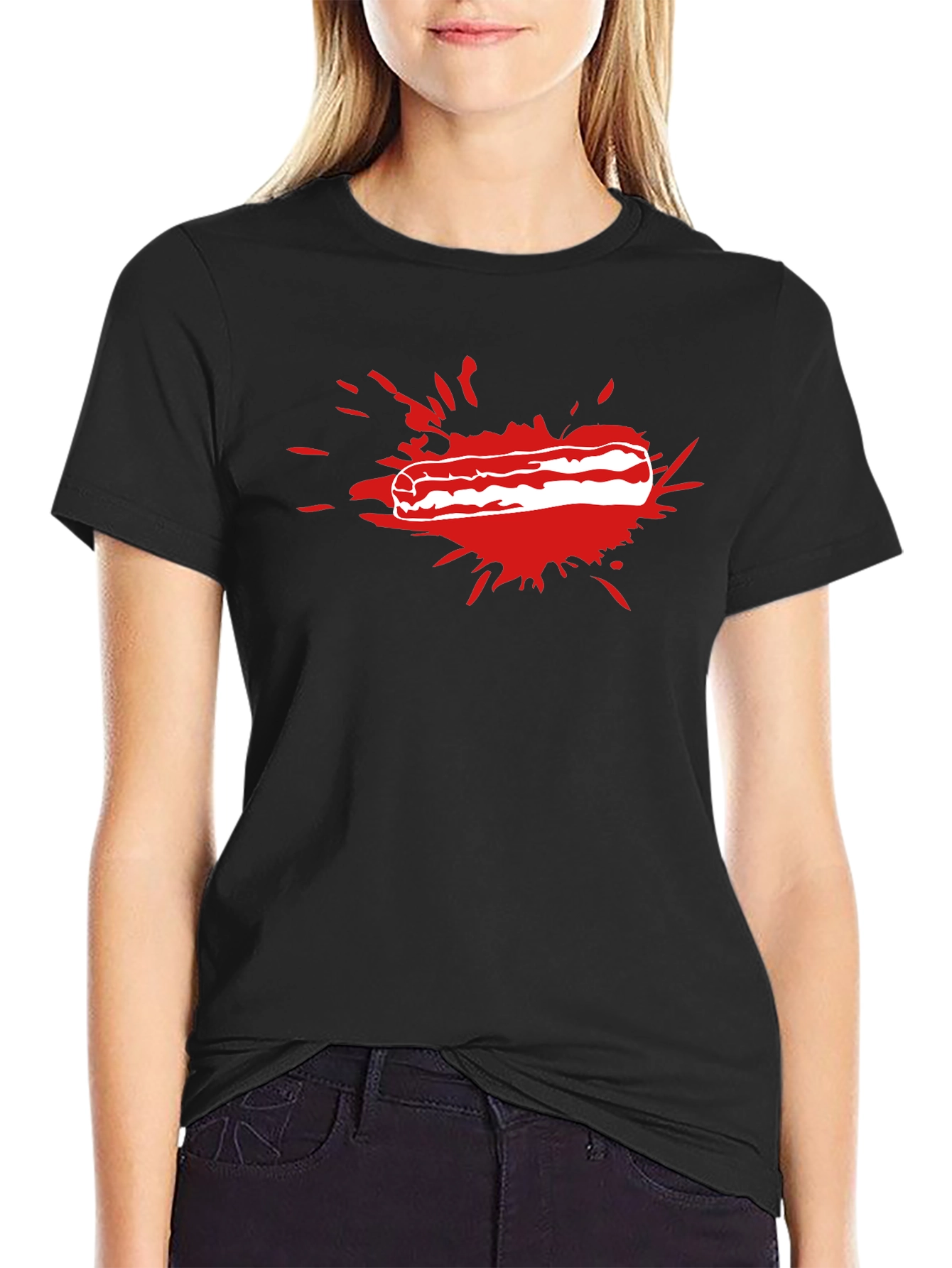 Bacon Splash T-Shirt - Funny Food Tee - 2