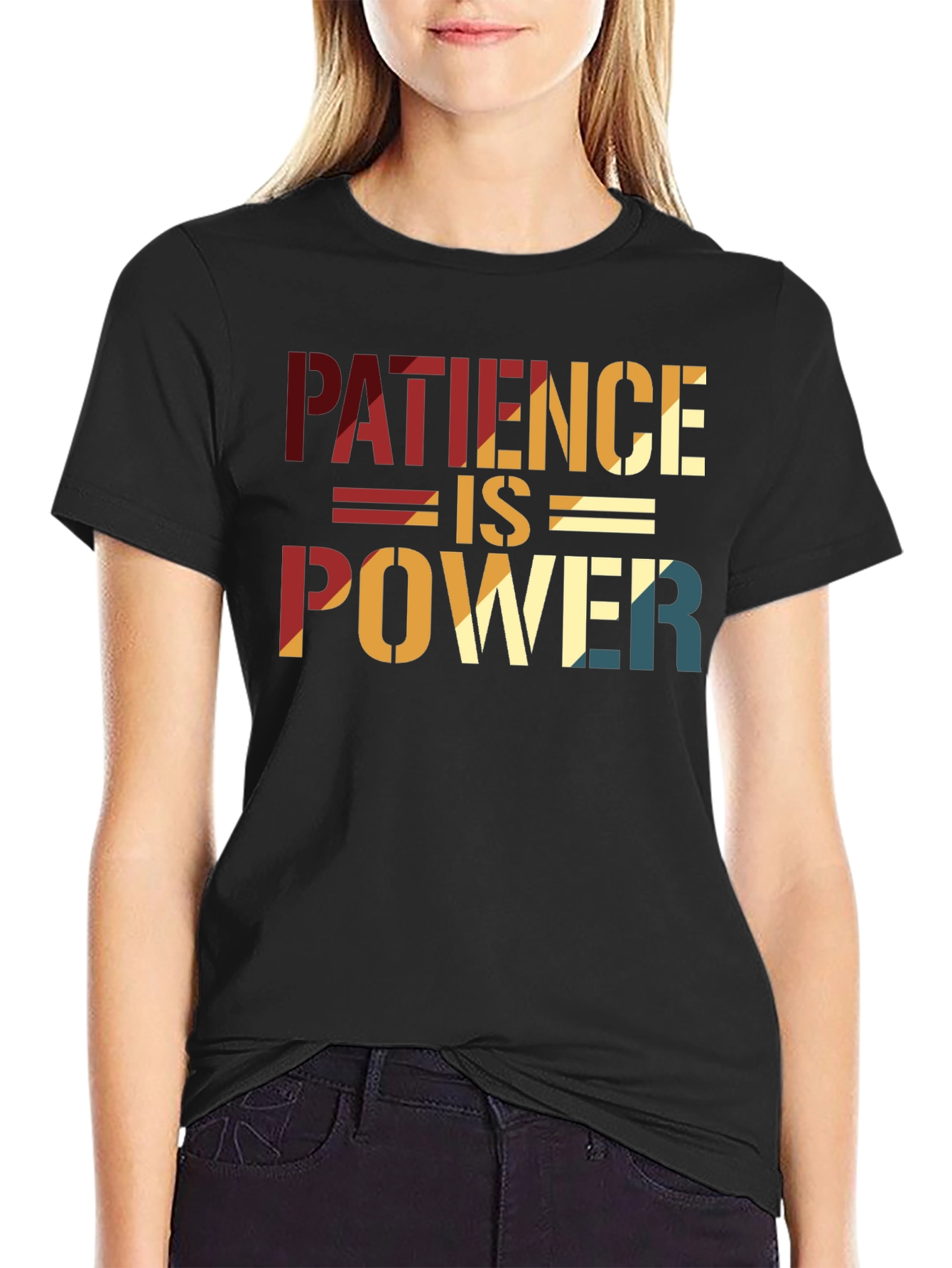 Black Patience is Power Graphic Tee view 2
