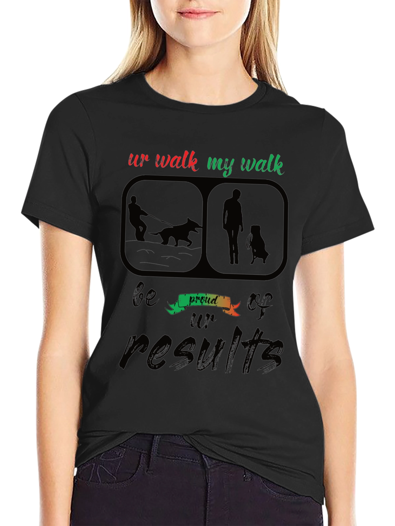 Black Ur Walk My Walk T-Shirt view 2
