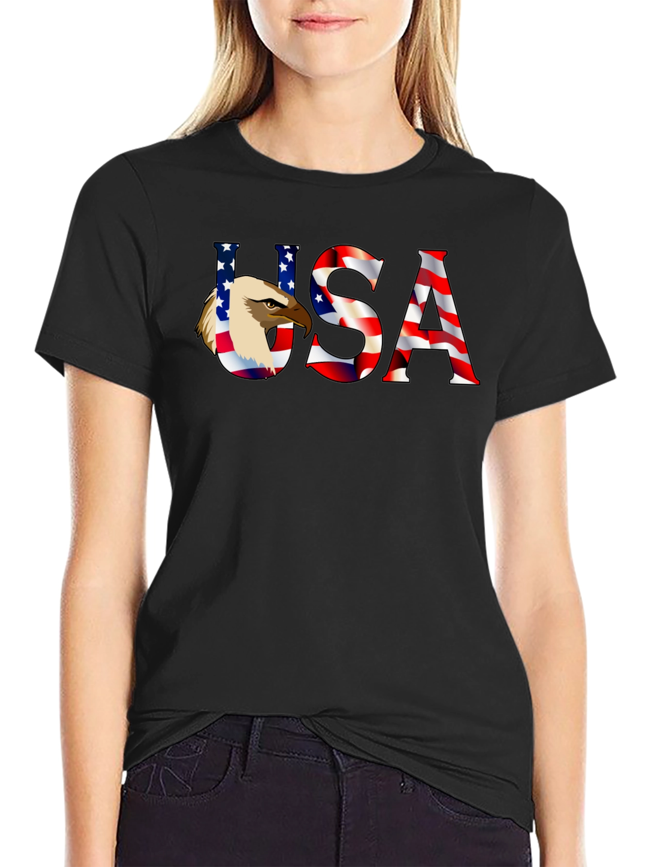 USA Eagle Graphic T-Shirt - Patriotic American Pride - 2