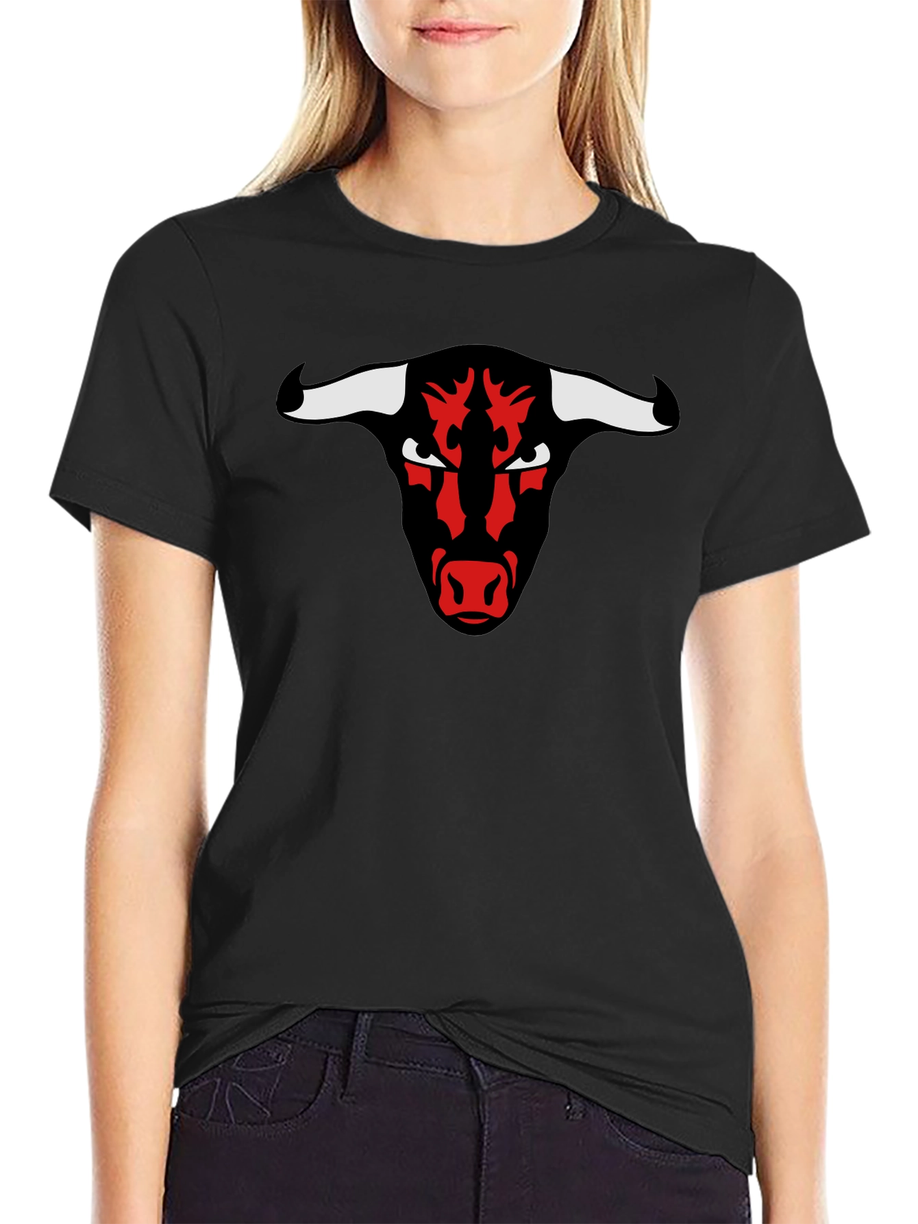 Black Black Bull Graphic Tee - Bold & Edgy Design view 2