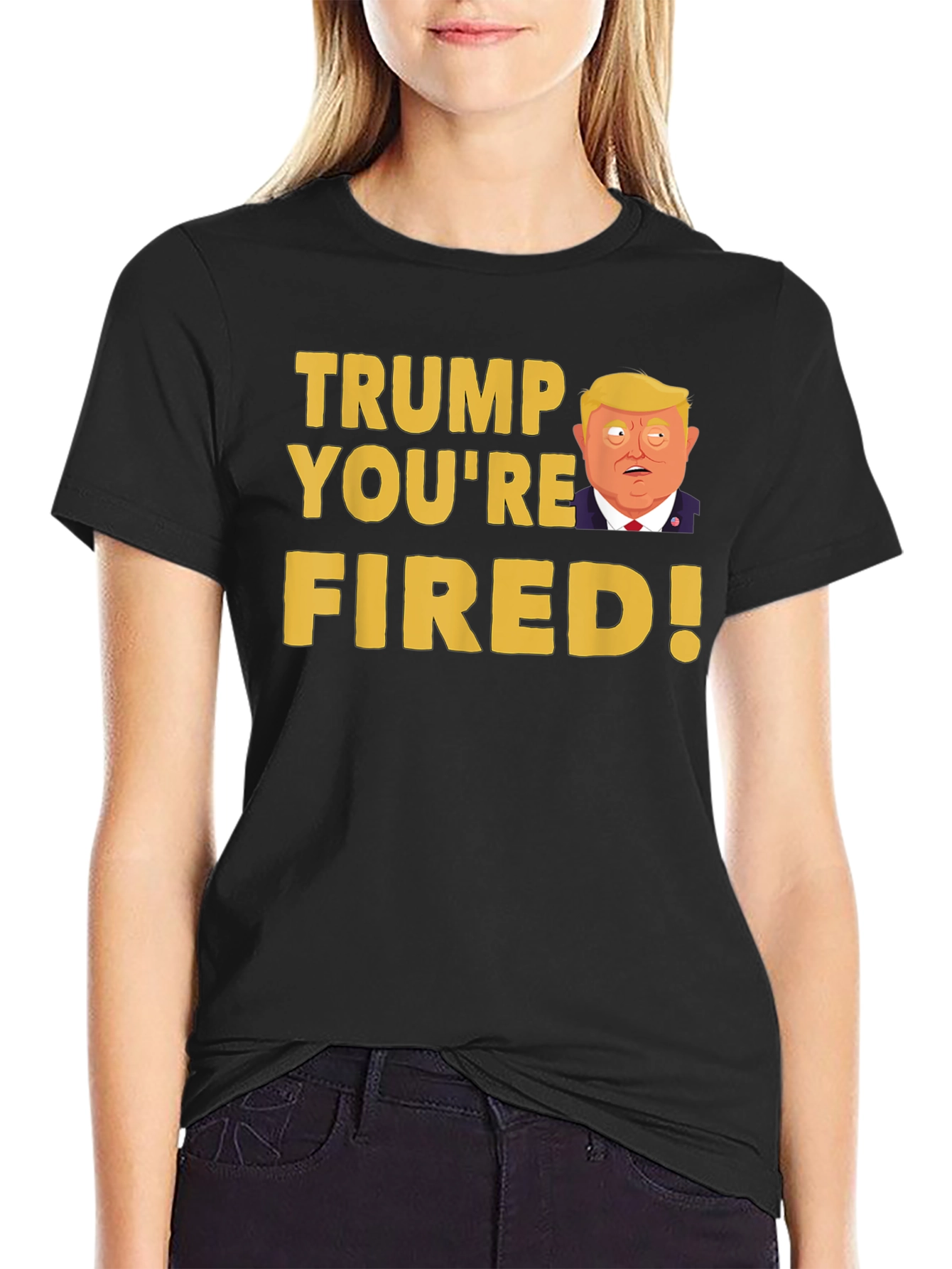 Black Trump You're Fired! Graphic Tee view 2
