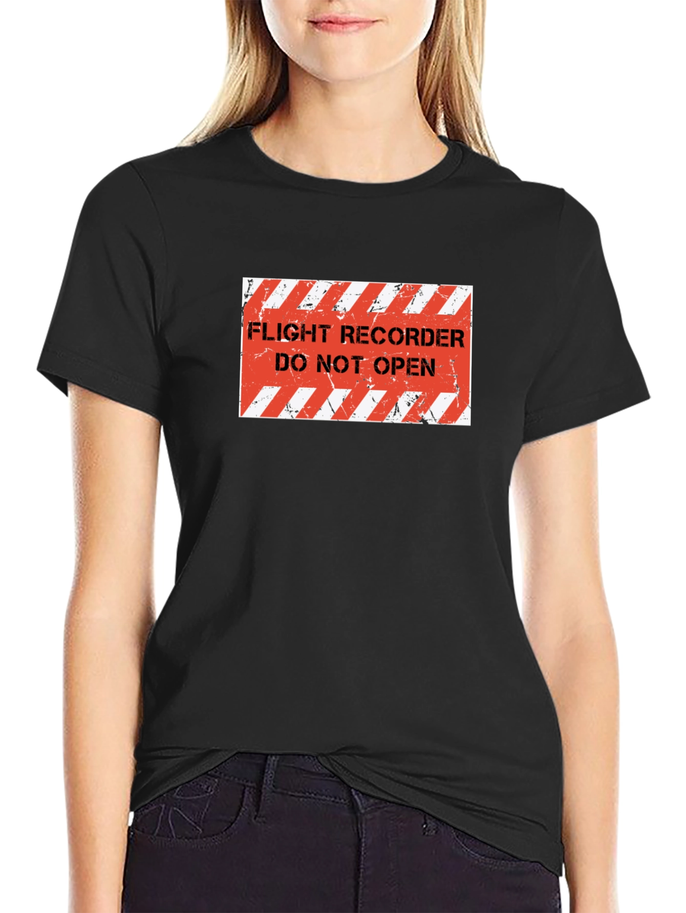 Black Flight Recorder - Do Not Open - Black T-Shirt view 2