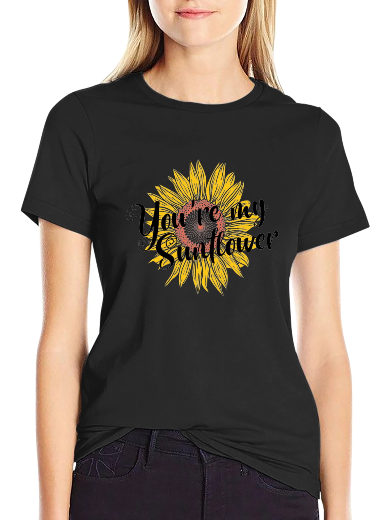 Black You Are My Sunflower Graphic Tee view 2